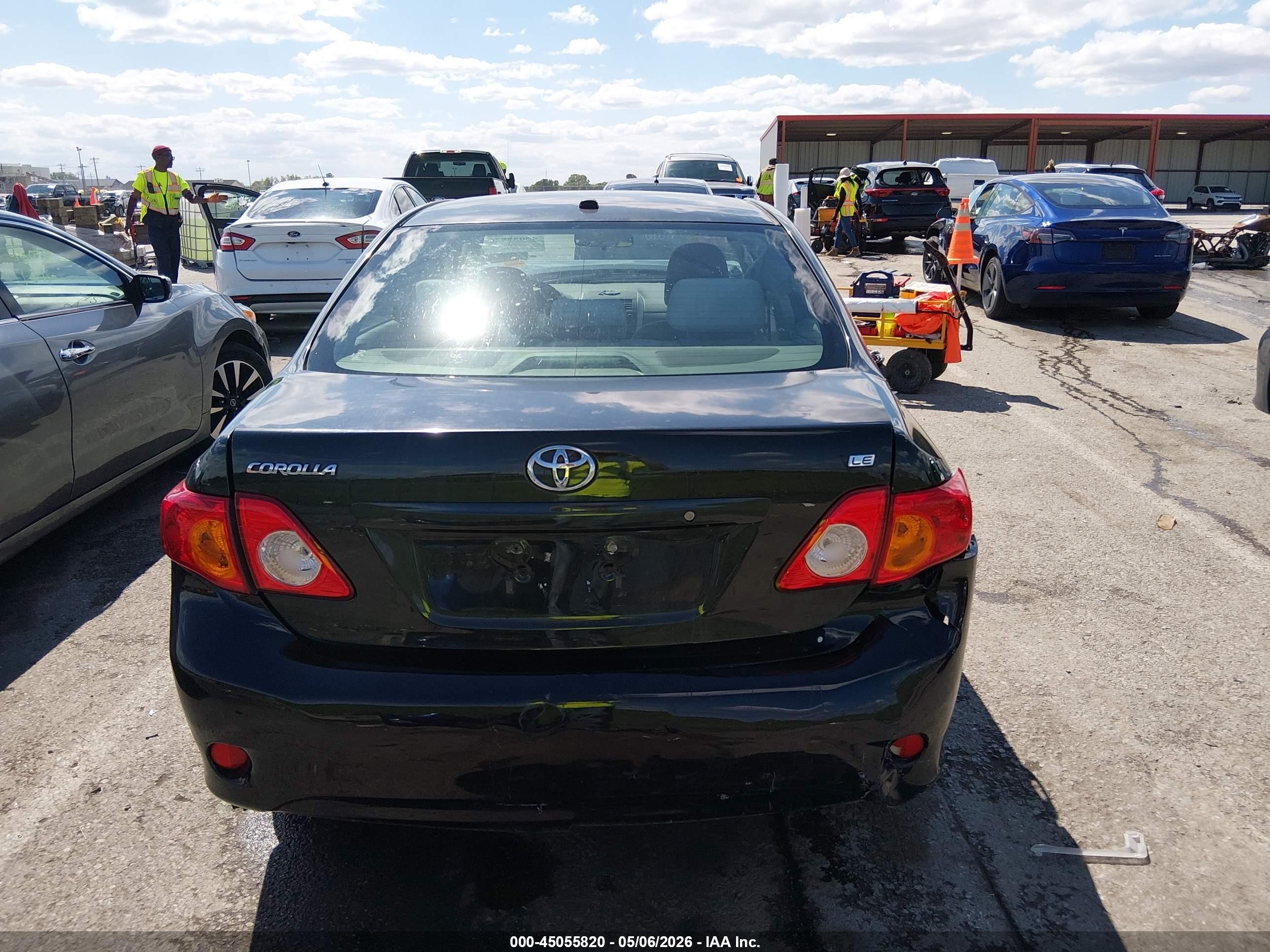2009 Toyota Corolla Le Черный vin: JTDBL40E199087757