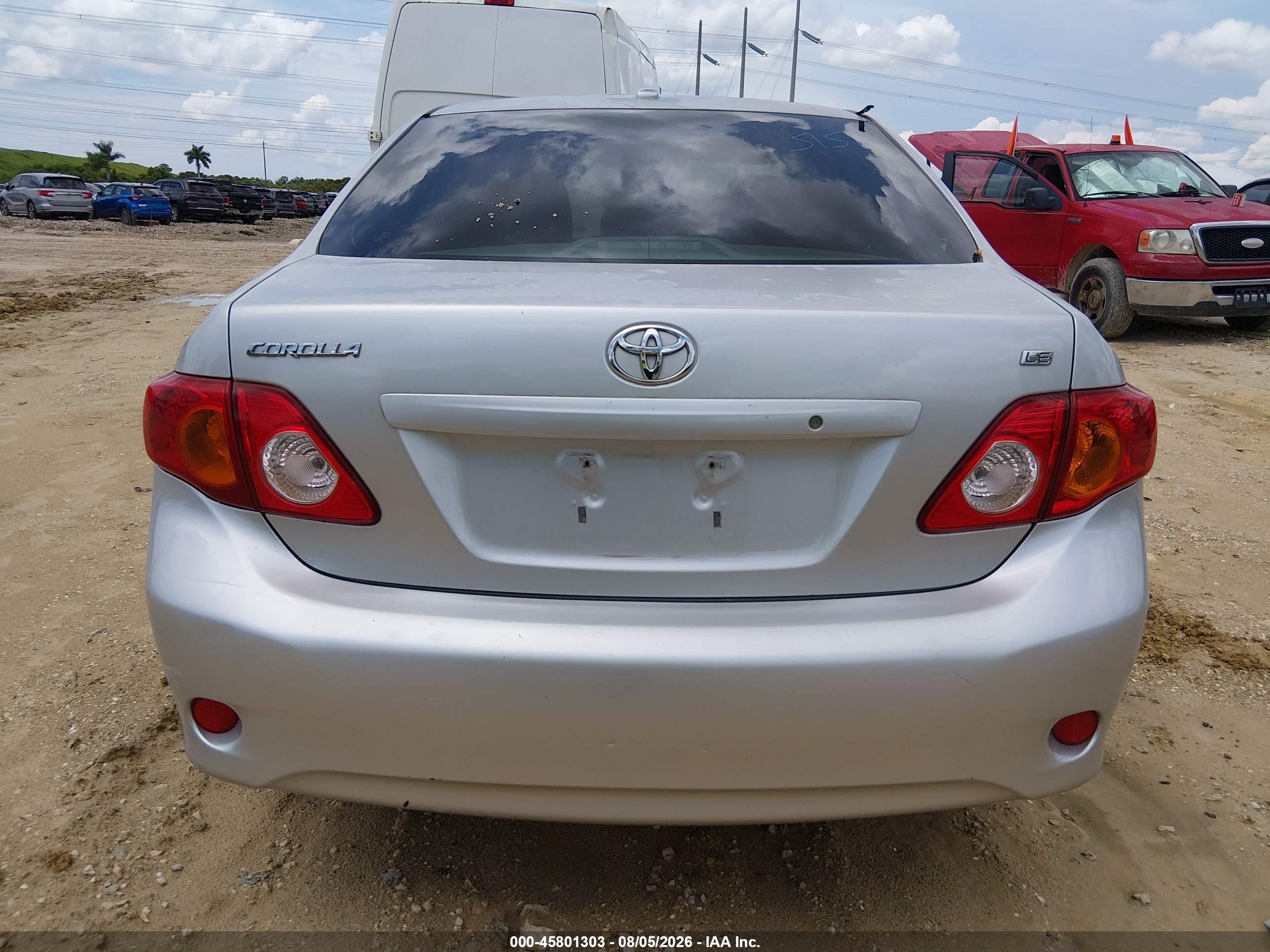 2009 Toyota Corolla Le Silver vin: JTDBL40E19J010045