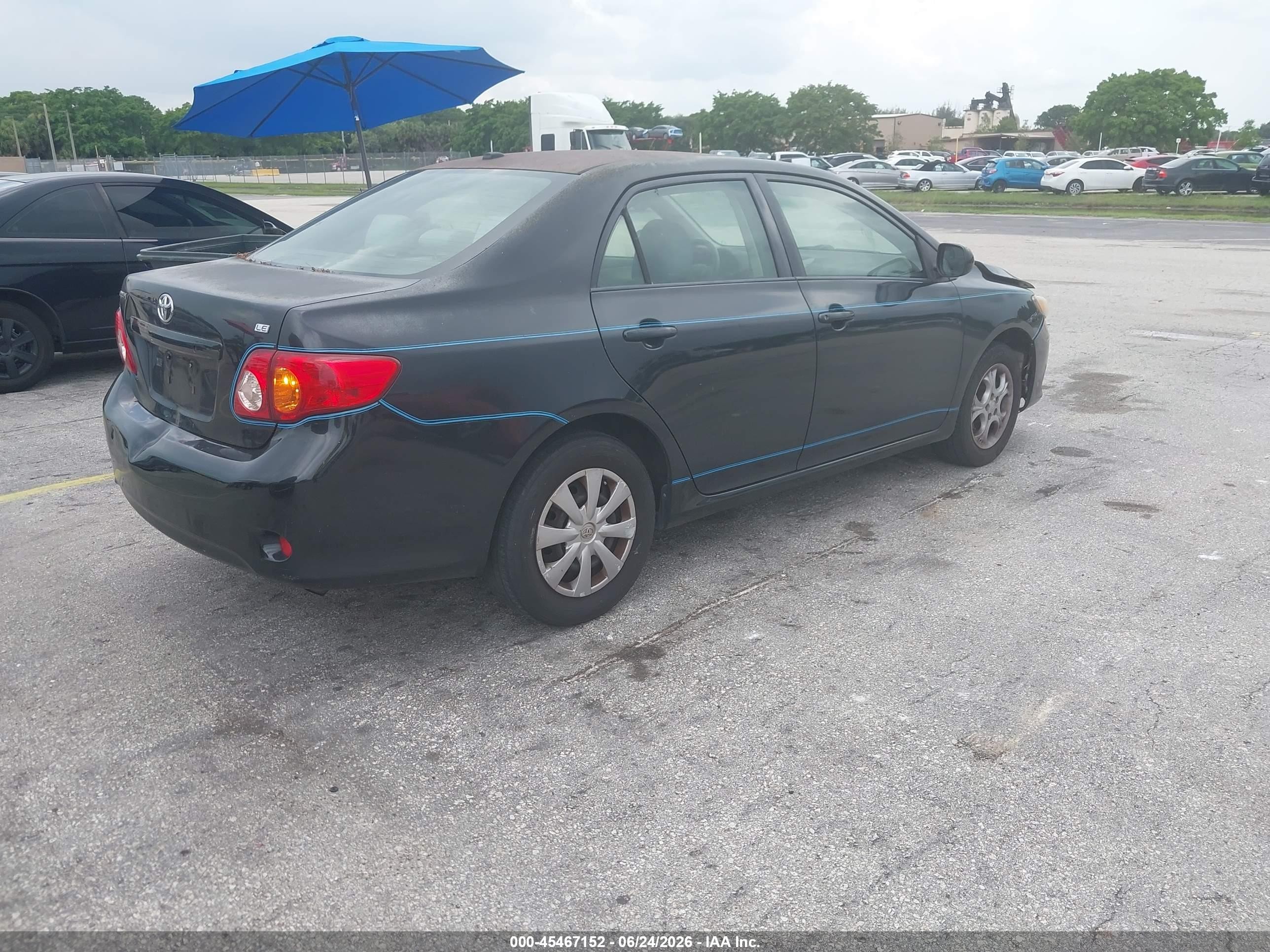 2009 Toyota Corolla Le Black vin: JTDBL40E19J028786