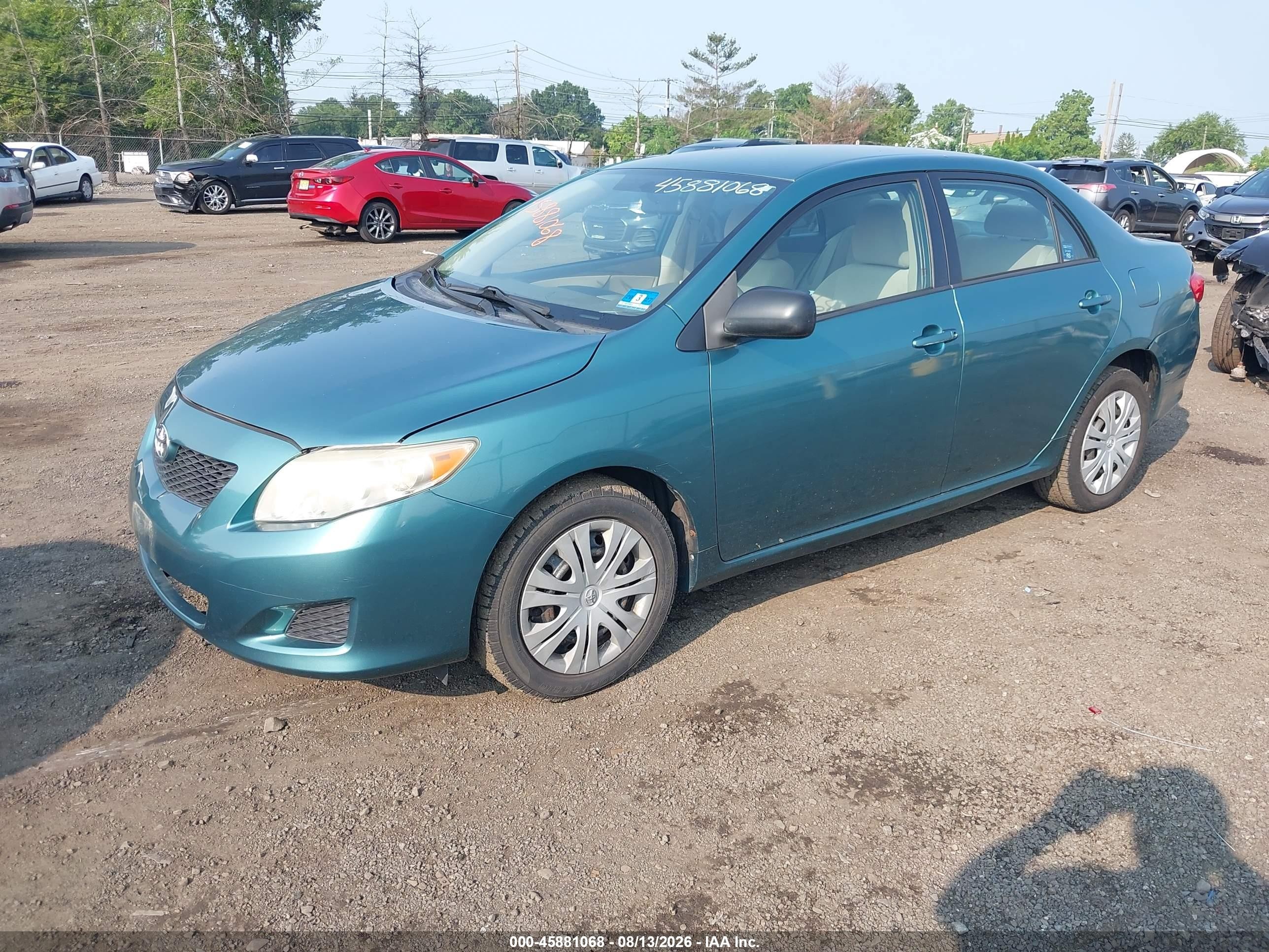 2009 Toyota Corolla Xle Teal vin: JTDBL40E299018012
