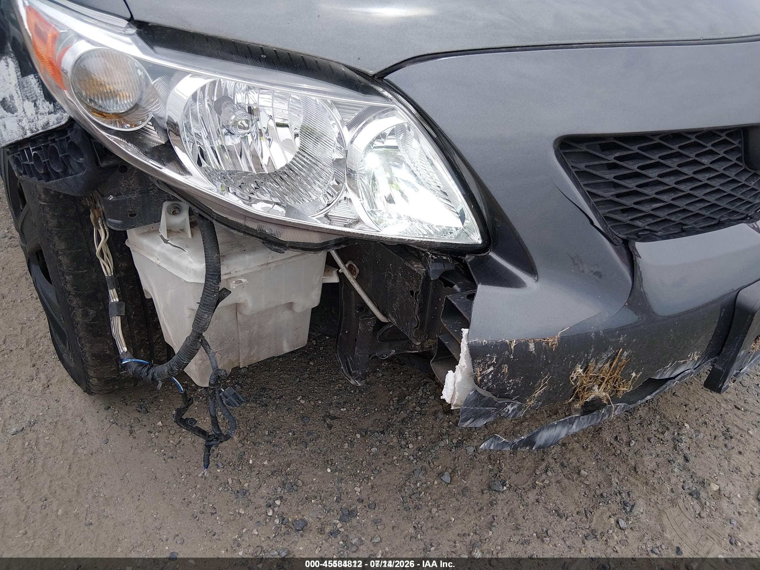 2009 Toyota Corolla Le Серый vin: JTDBL40E299025767
