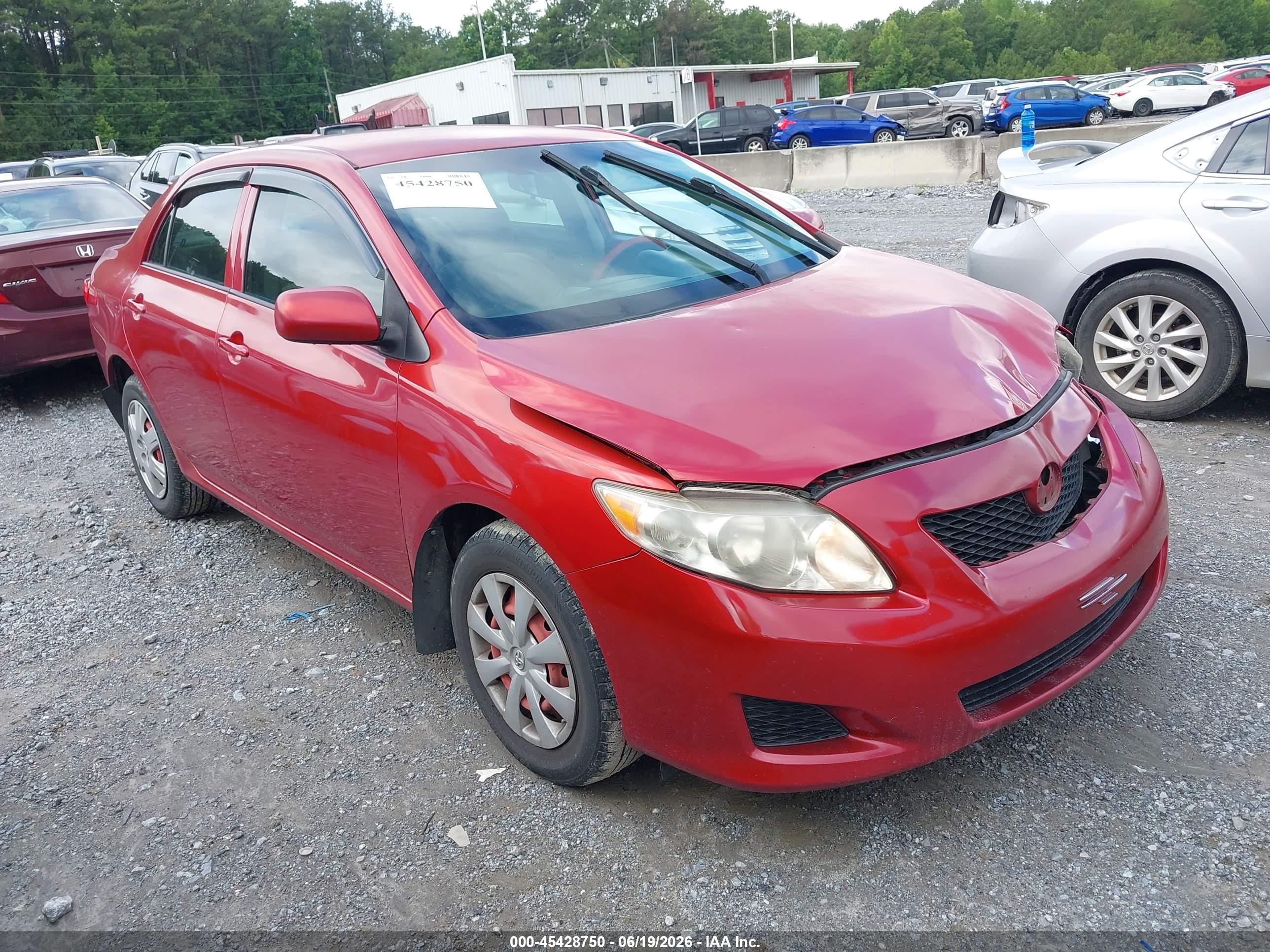 2009 Toyota Corolla Le Red vin: JTDBL40E299060132
