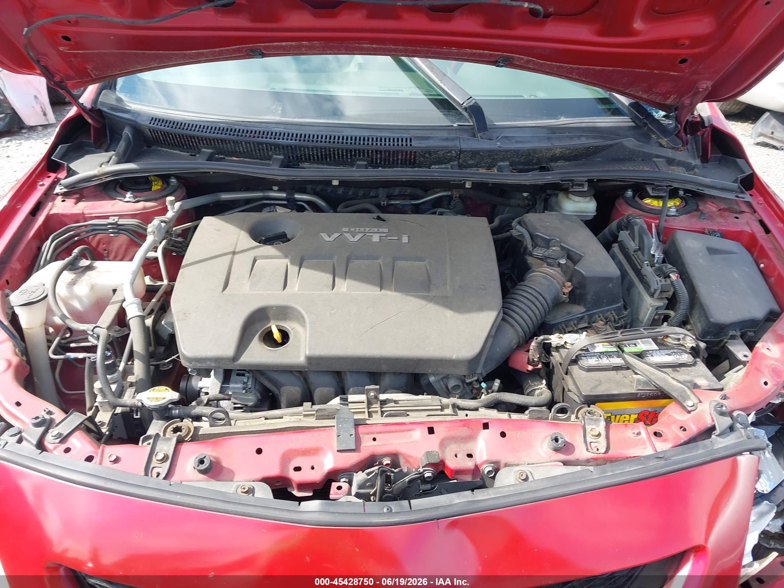 2009 Toyota Corolla Le Red vin: JTDBL40E299060132