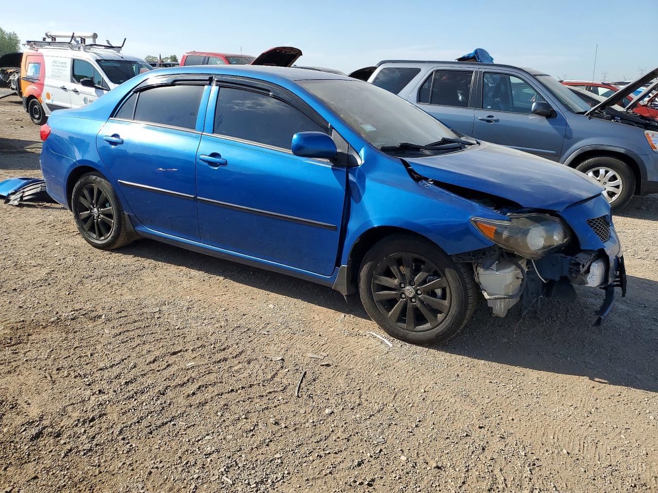 2009 Toyota Corolla Le Blue vin: JTDBL40E299076153