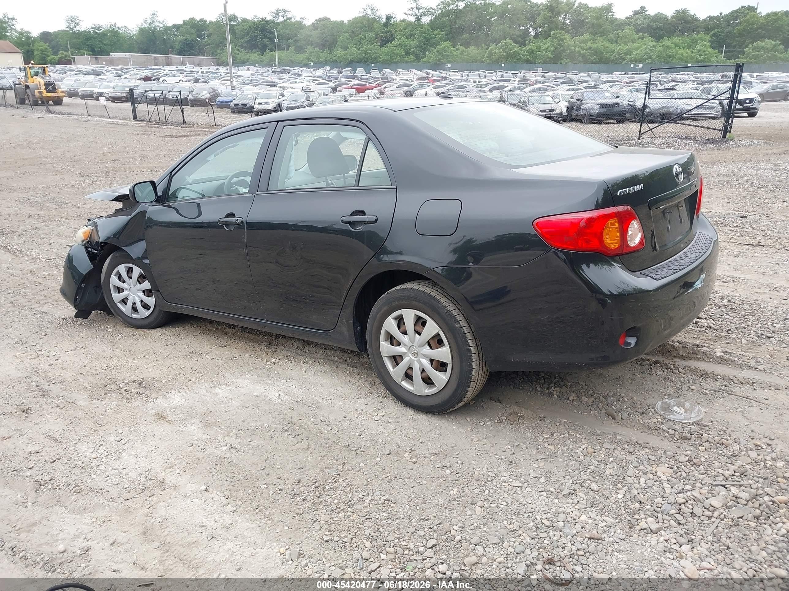 2009 Toyota Corolla Le Black vin: JTDBL40E299084057