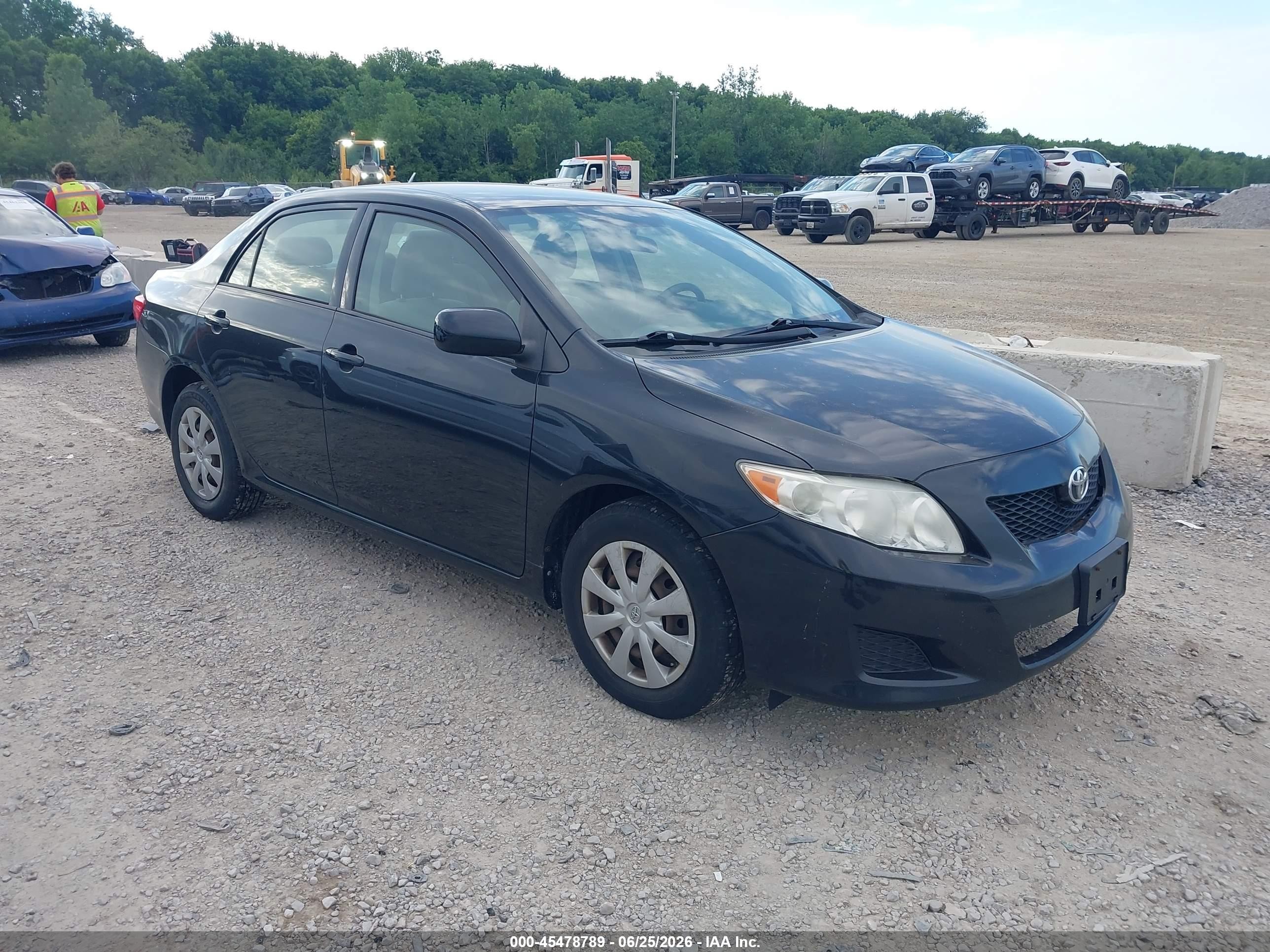 2009 Toyota Corolla Le Черный vin: JTDBL40E29J019367