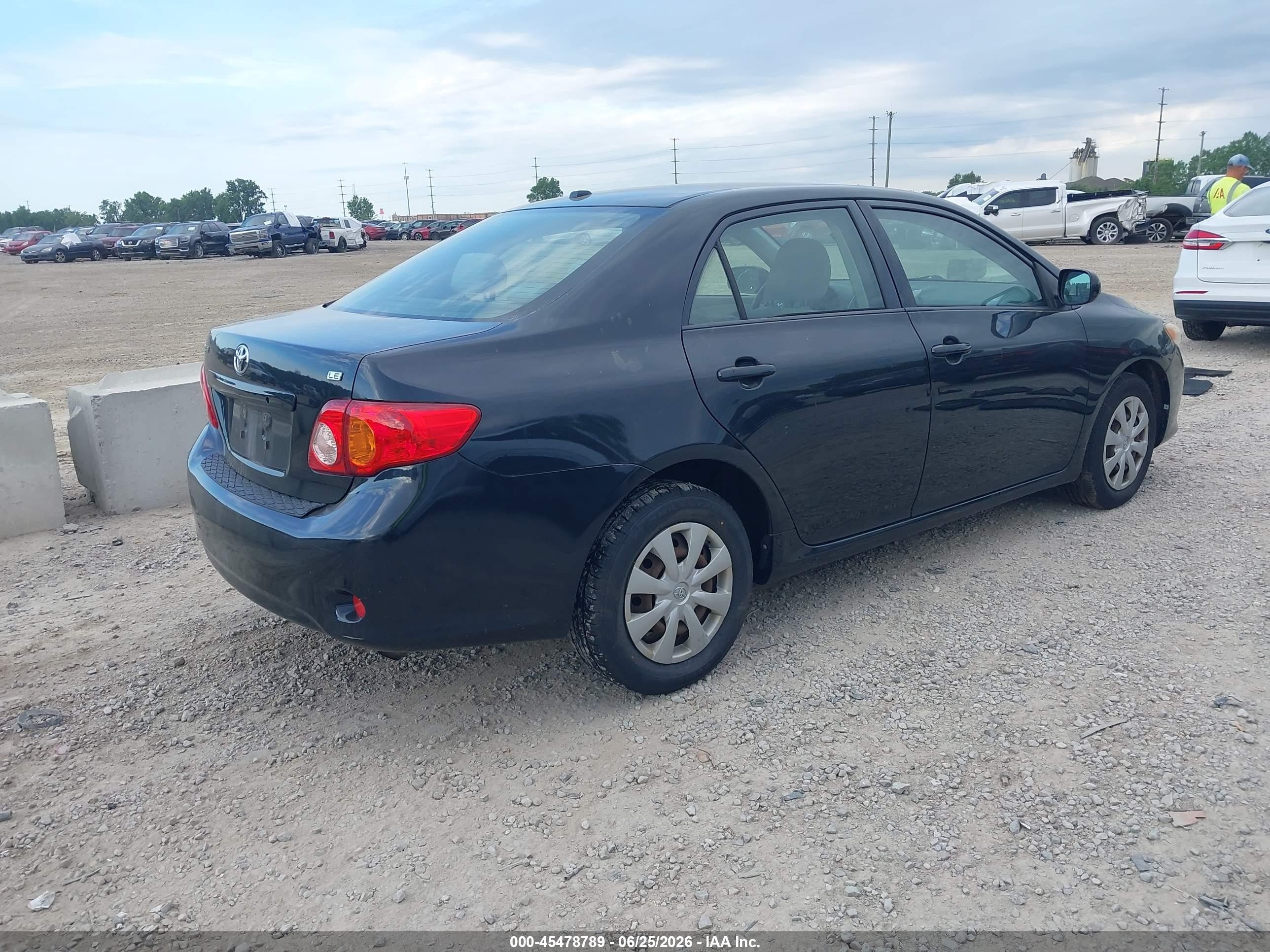 2009 Toyota Corolla Le Черный vin: JTDBL40E29J019367