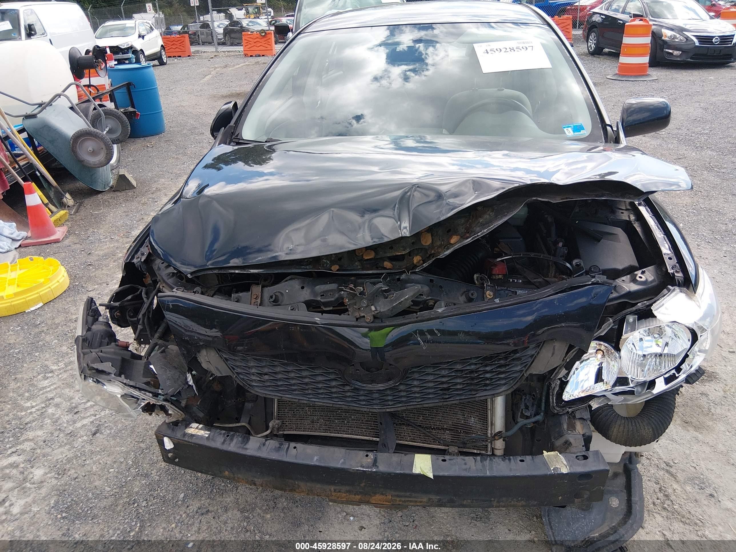 2009 Toyota Corolla Le Black vin: JTDBL40E29J021829