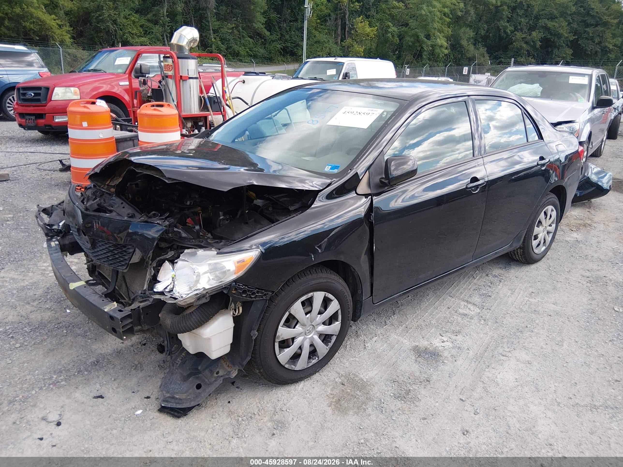 2009 Toyota Corolla Le Black vin: JTDBL40E29J021829