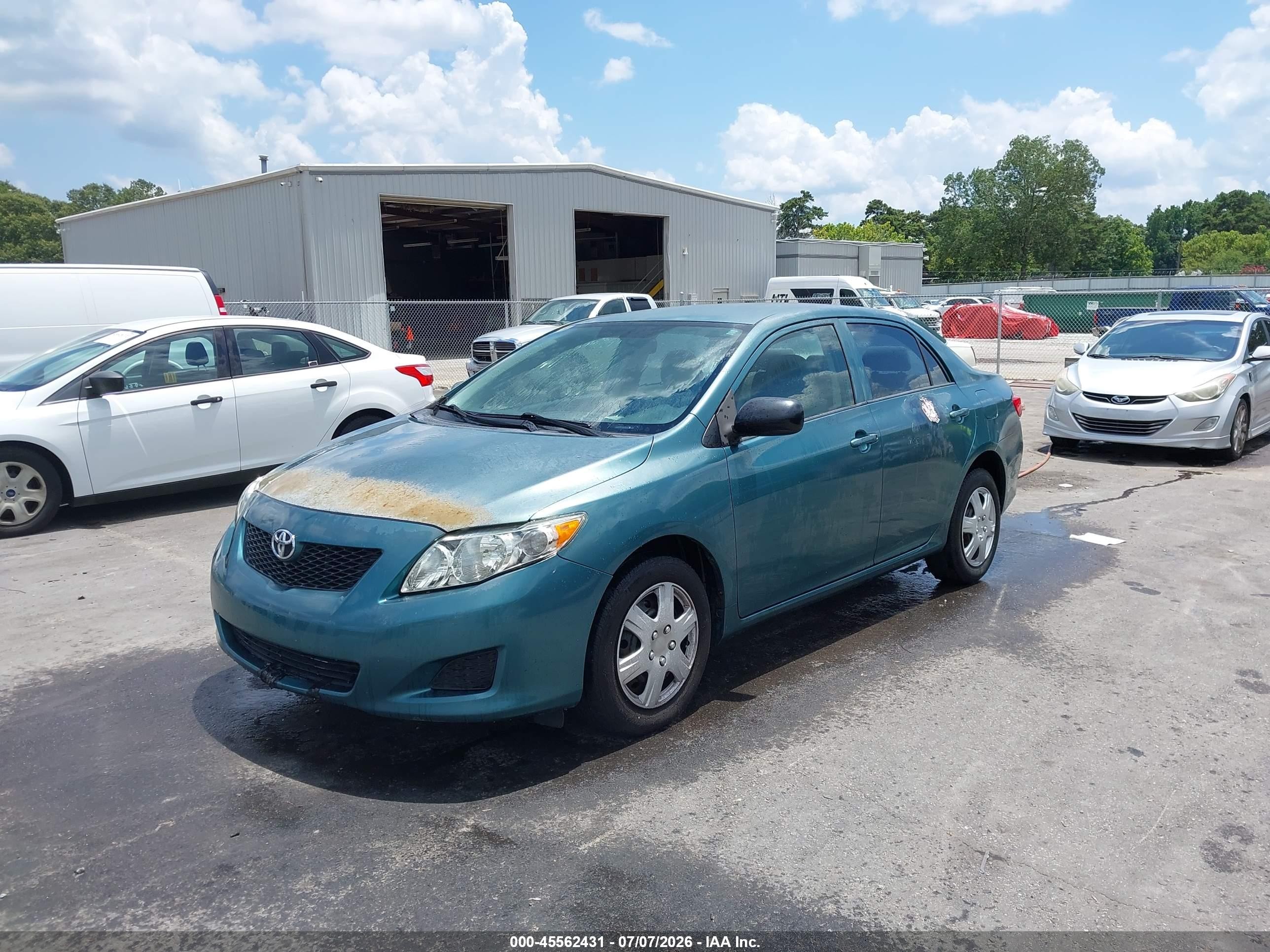 2009 Toyota Corolla Le Green vin: JTDBL40E29J047721