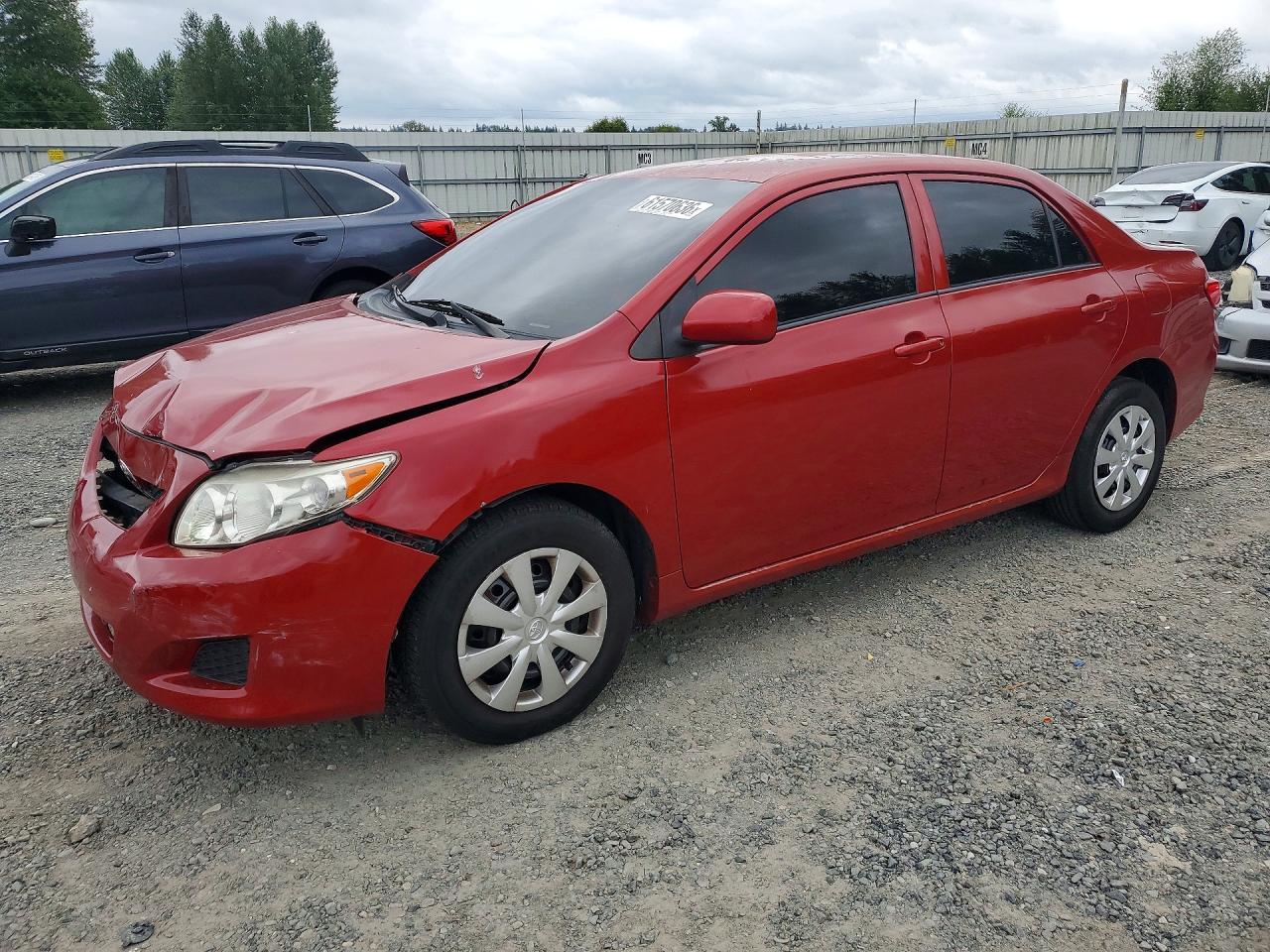 2009 Toyota Corolla Le Red vin: JTDBL40E399024367