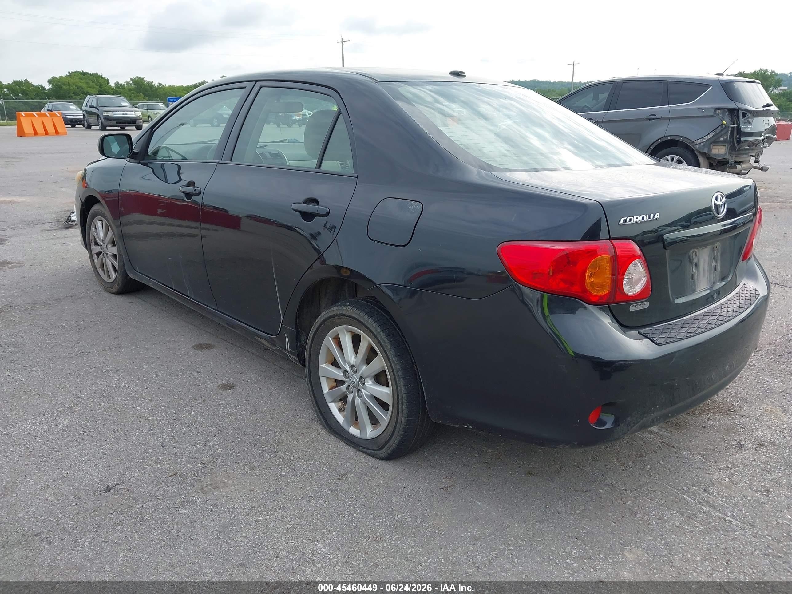 2009 Toyota Corolla Le Черный vin: JTDBL40E39J010046