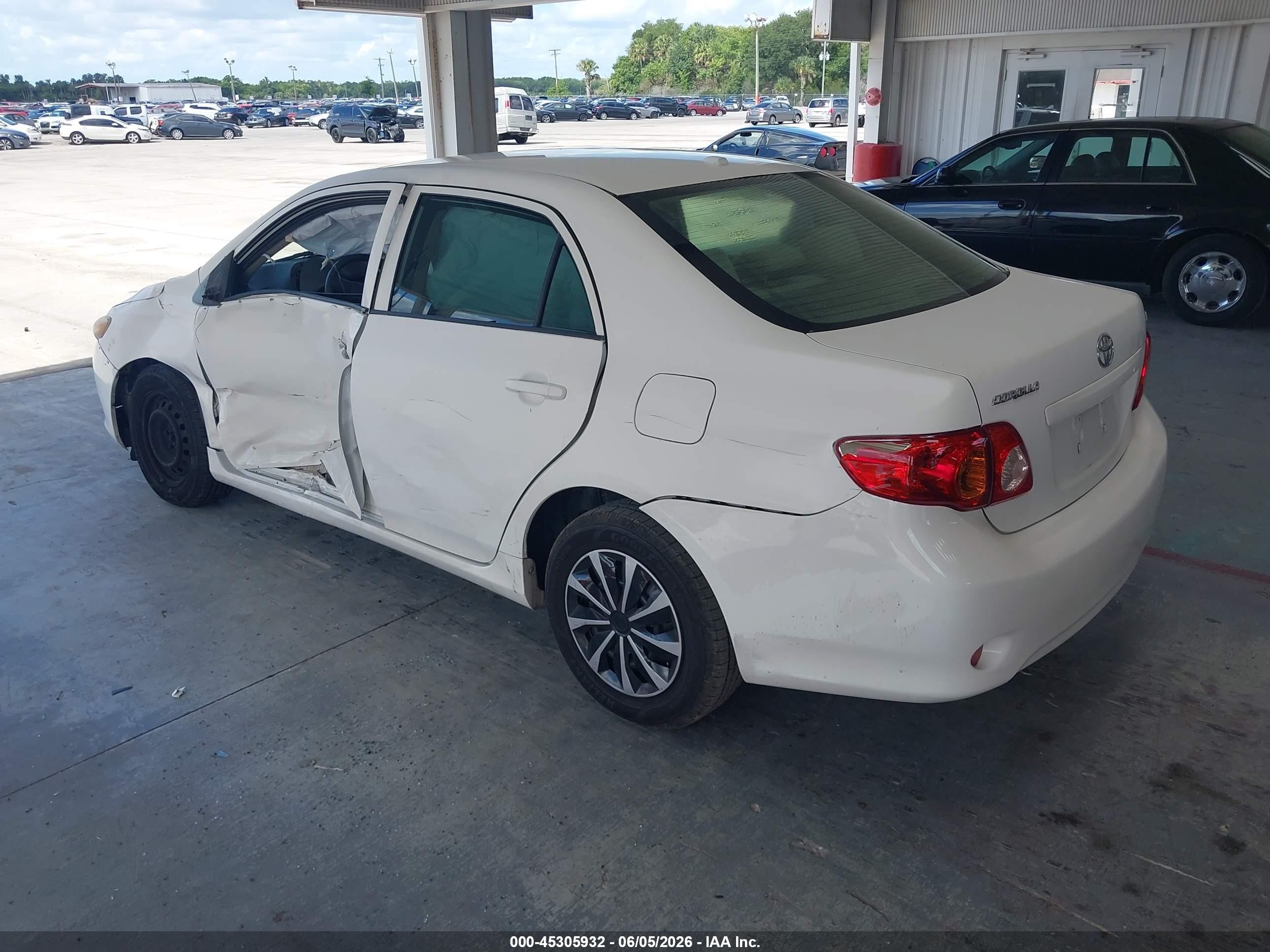 2009 Toyota Corolla Le Белый vin: JTDBL40E39J024691