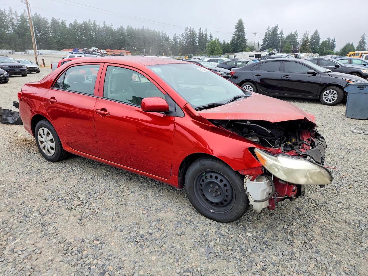 2009 Toyota Corolla Le Red vin: JTDBL40E499020876