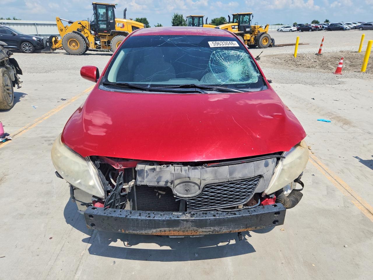 2009 Toyota Corolla Le Red vin: JTDBL40E499056664