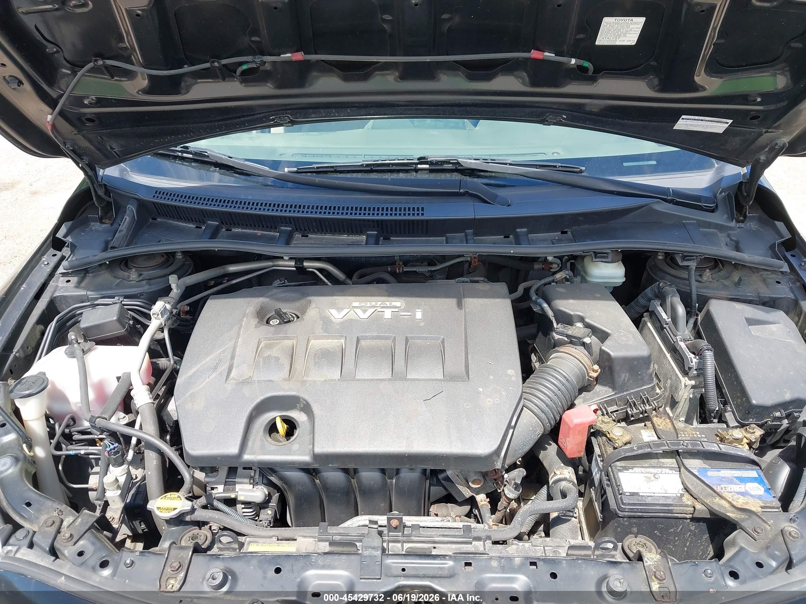 2009 Toyota Corolla Le Black vin: JTDBL40E499070032