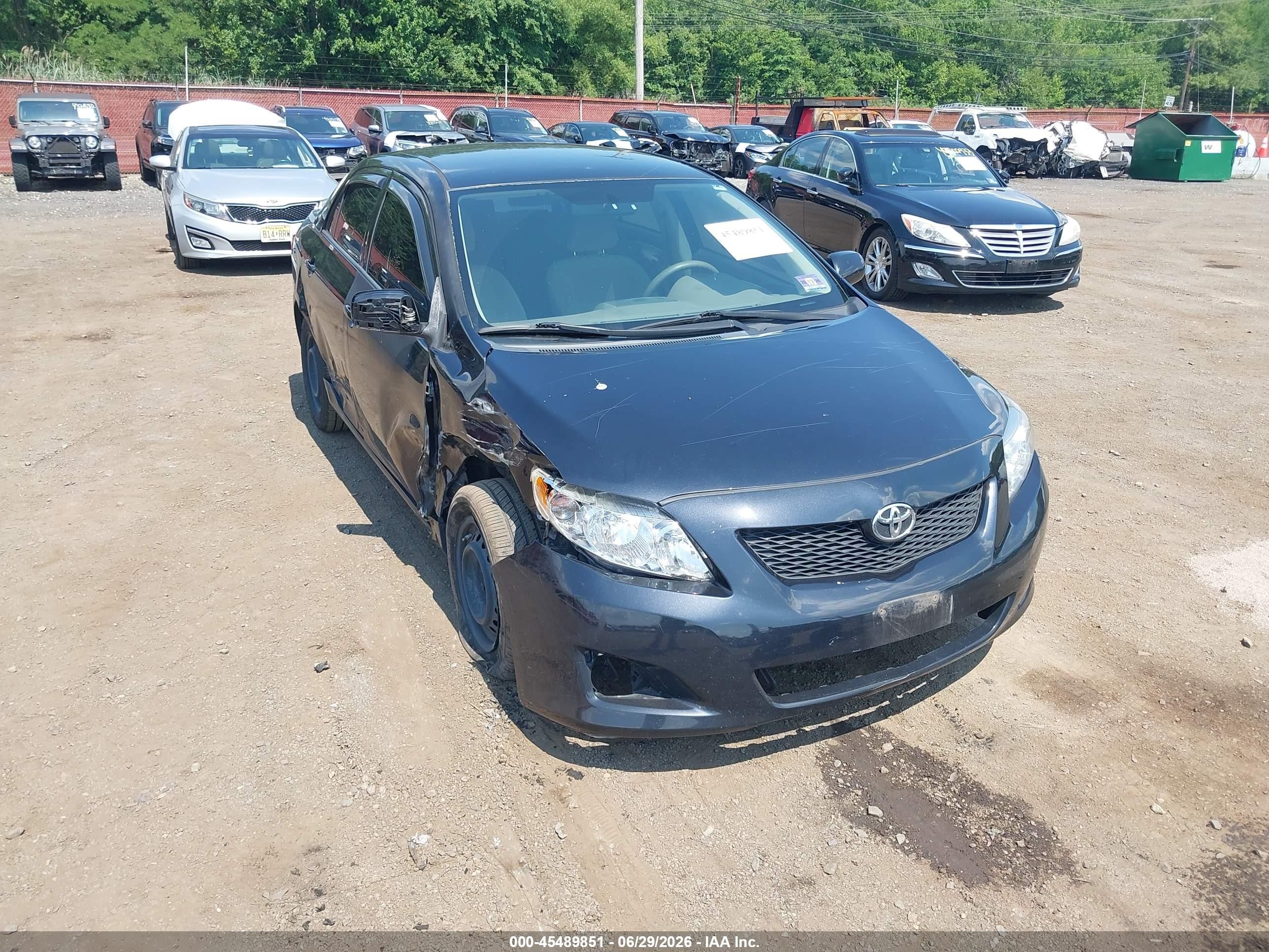 2009 Toyota Corolla Le Black vin: JTDBL40E49J048482