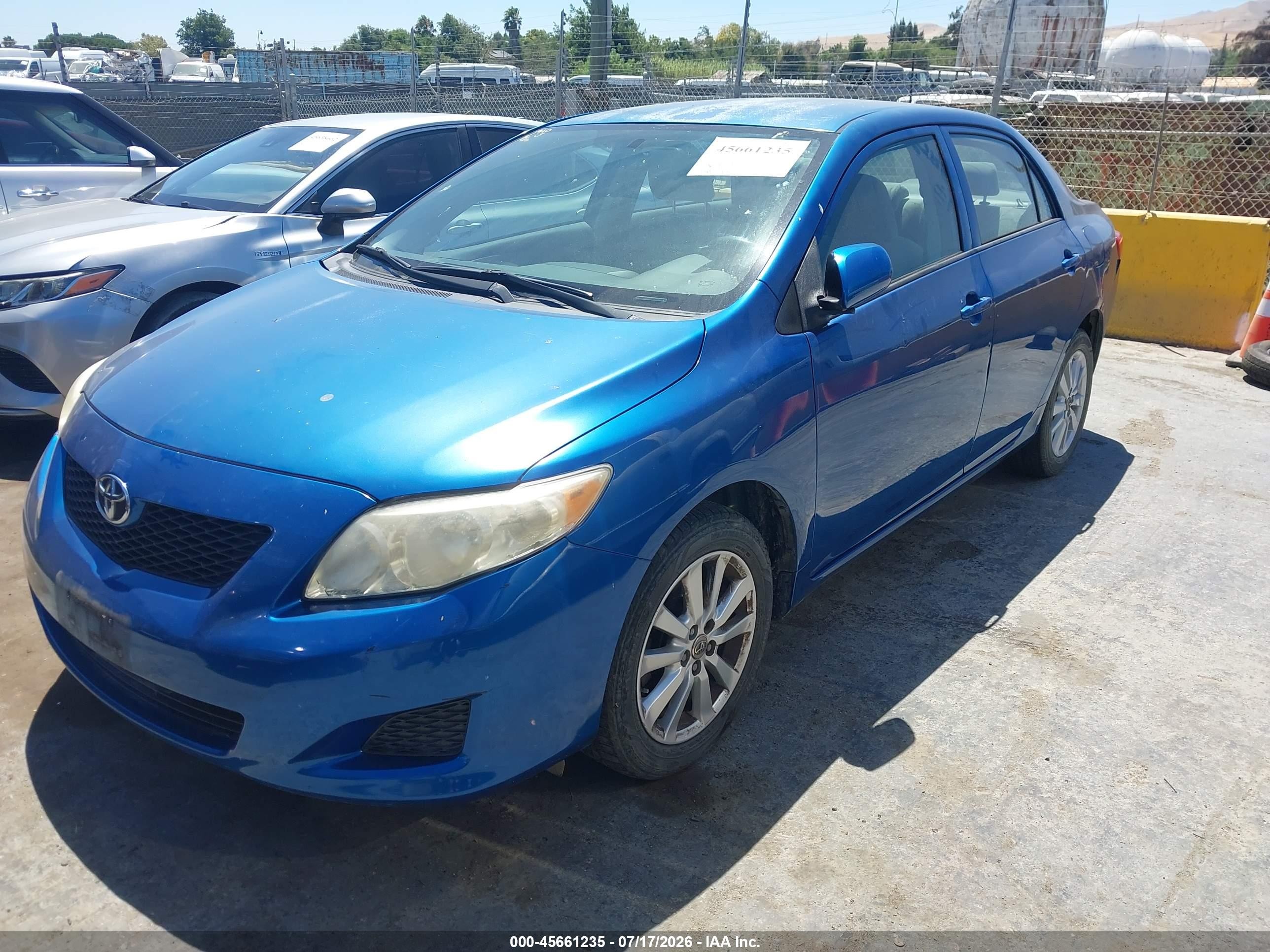 2009 Toyota Corolla Le Синий vin: JTDBL40E599019932