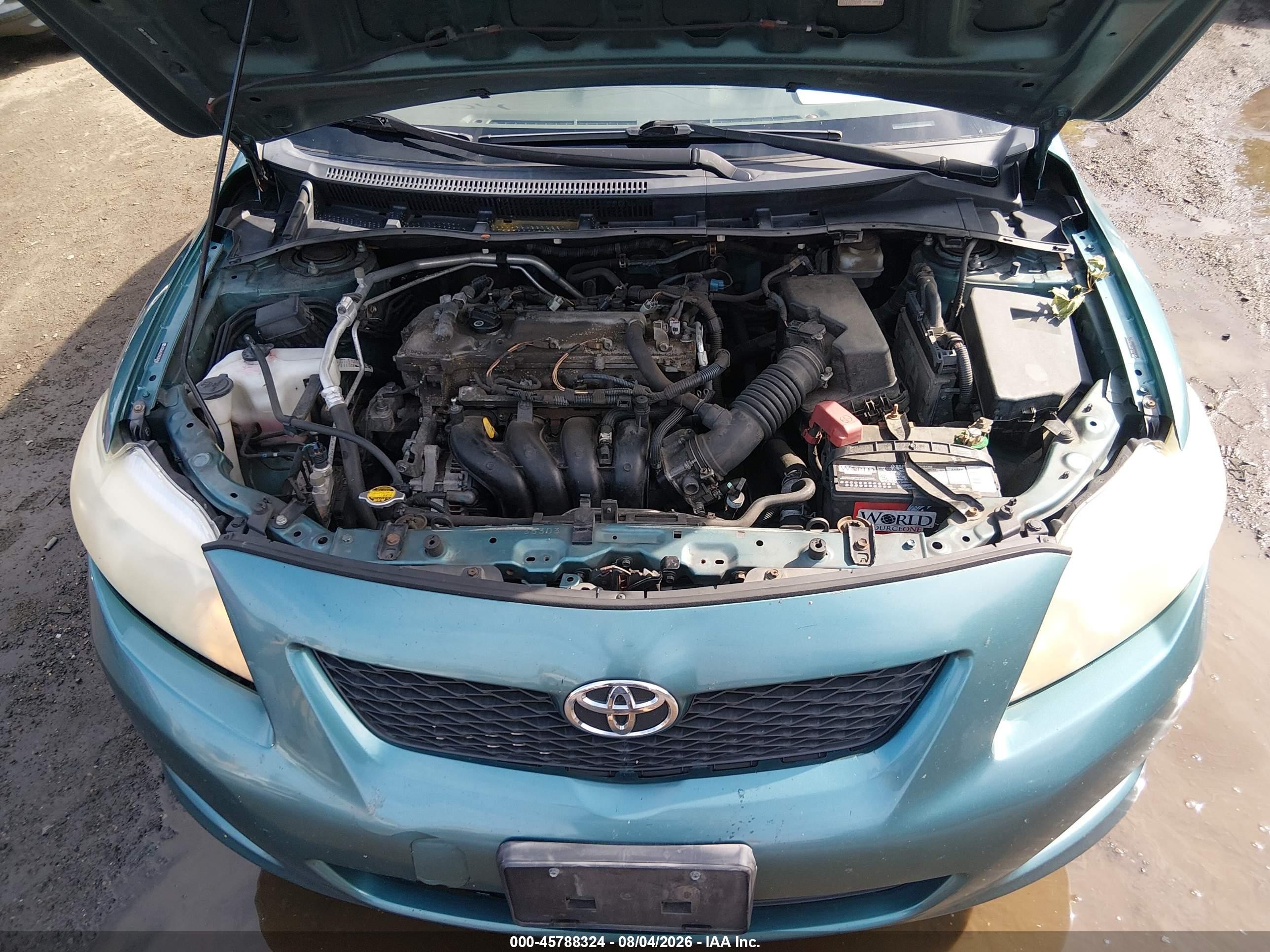 2009 Toyota Corolla Le Turquoise vin: JTDBL40E599030154