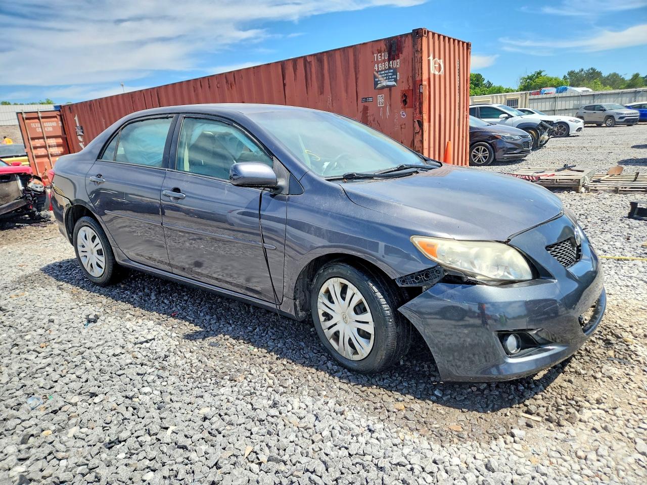 2009 Toyota Corolla Xle Gray vin: JTDBL40E599079676