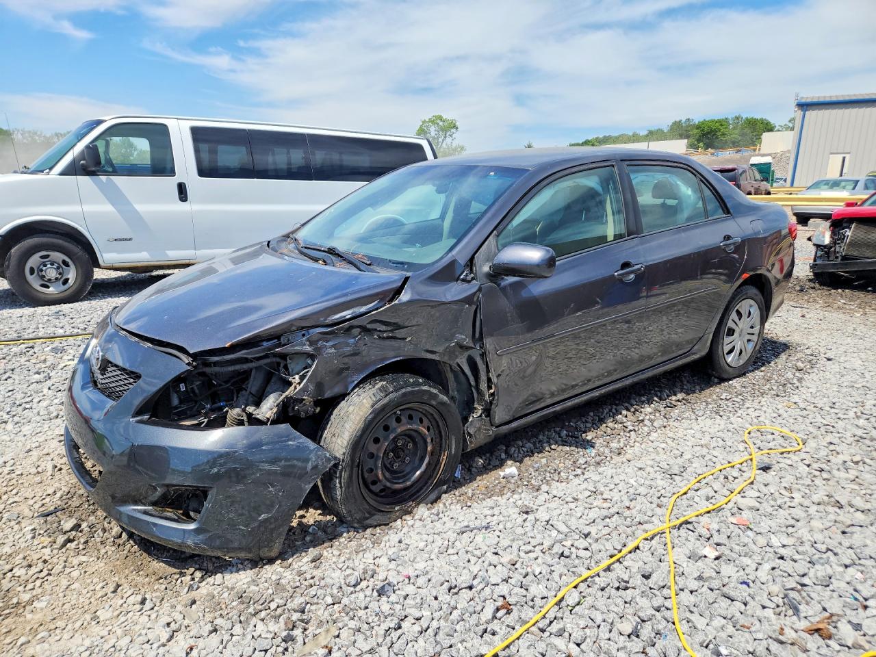 2009 Toyota Corolla Xle Серый vin: JTDBL40E599079676