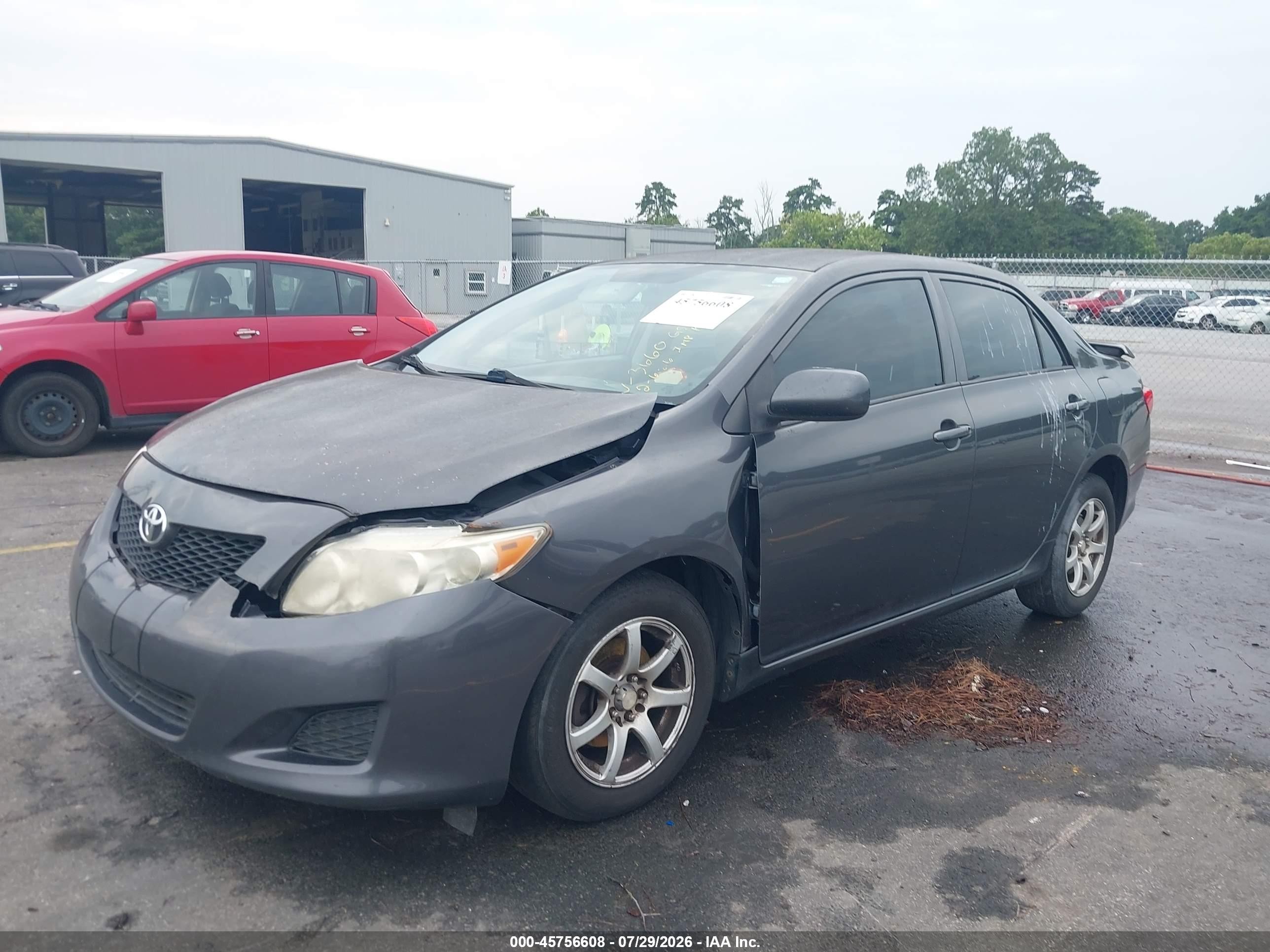 2009 Toyota Corolla Le Gray vin: JTDBL40E599093660