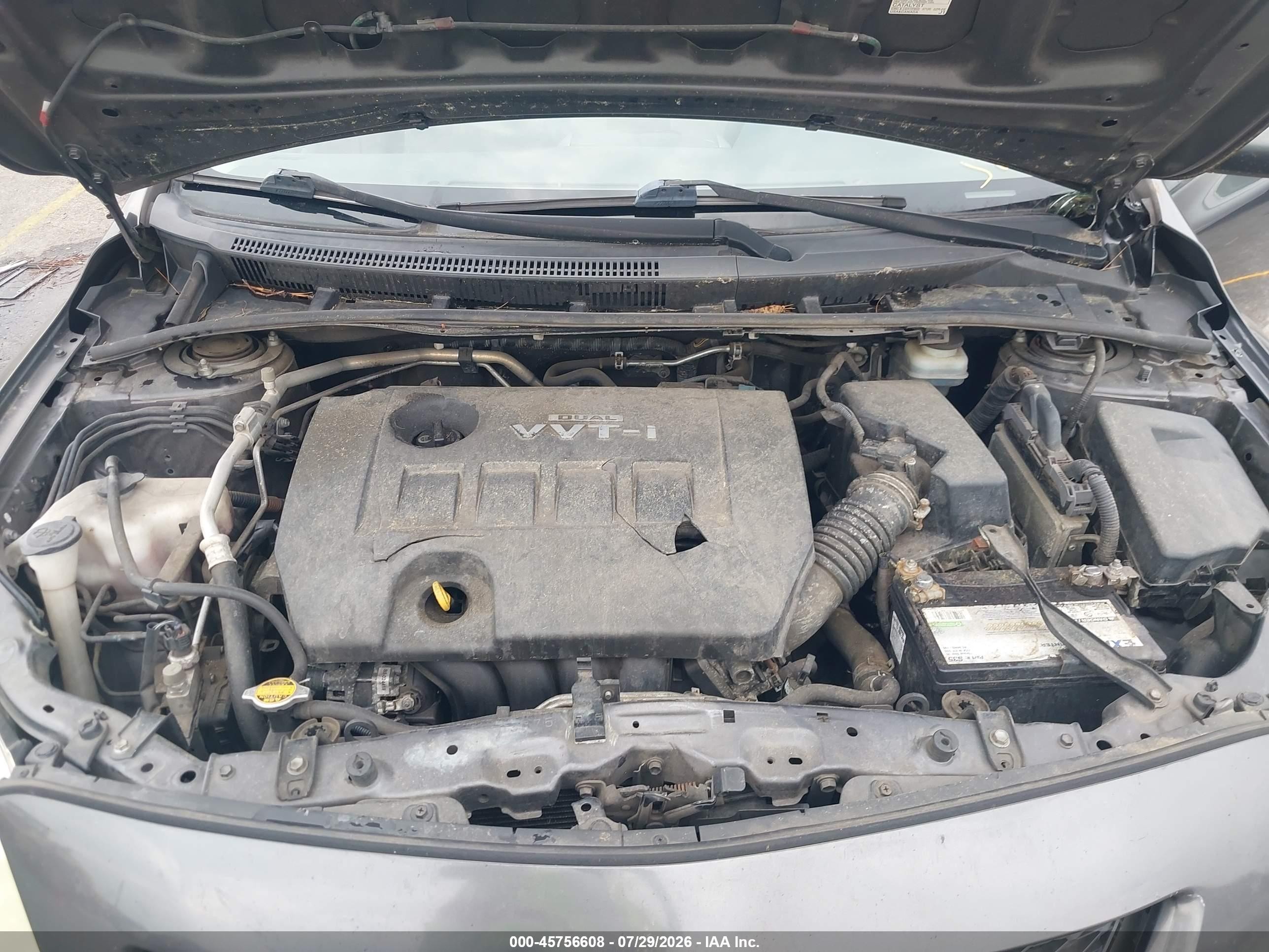 2009 Toyota Corolla Le Gray vin: JTDBL40E599093660