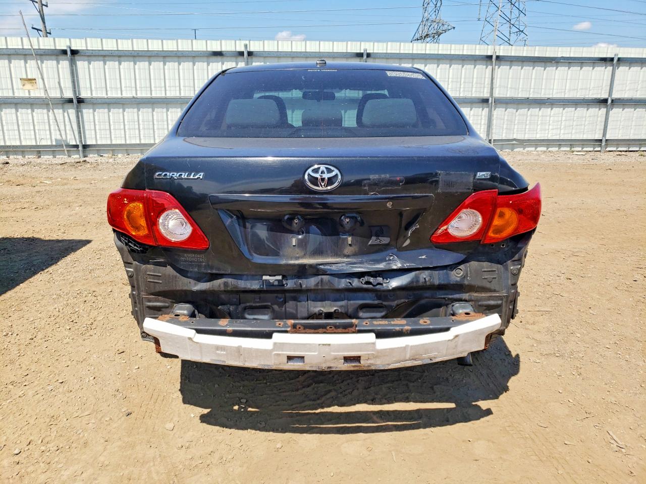 2009 Toyota Corolla Le Черный vin: JTDBL40E59J007245