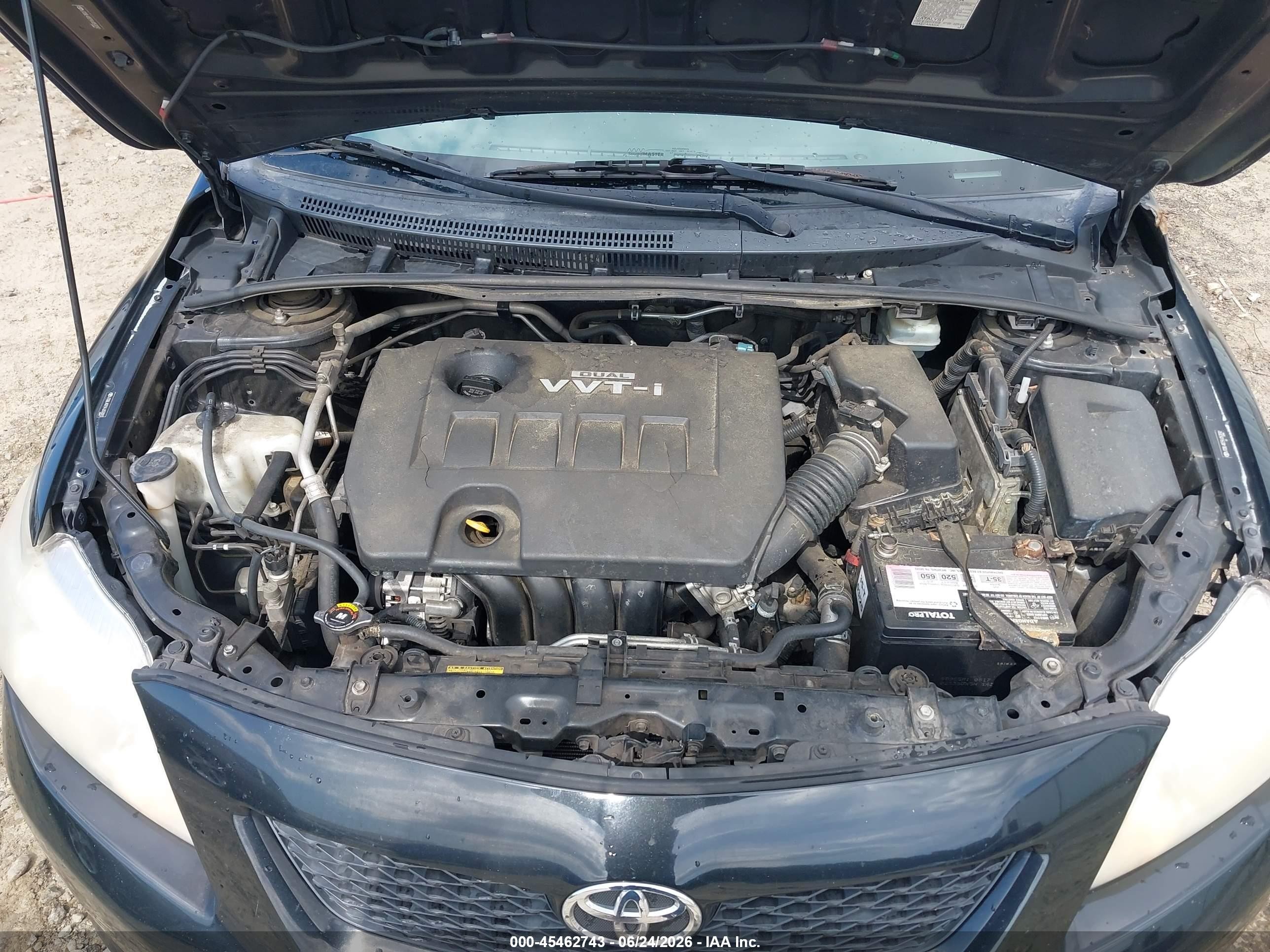 2009 Toyota Corolla Le Black vin: JTDBL40E59J053092