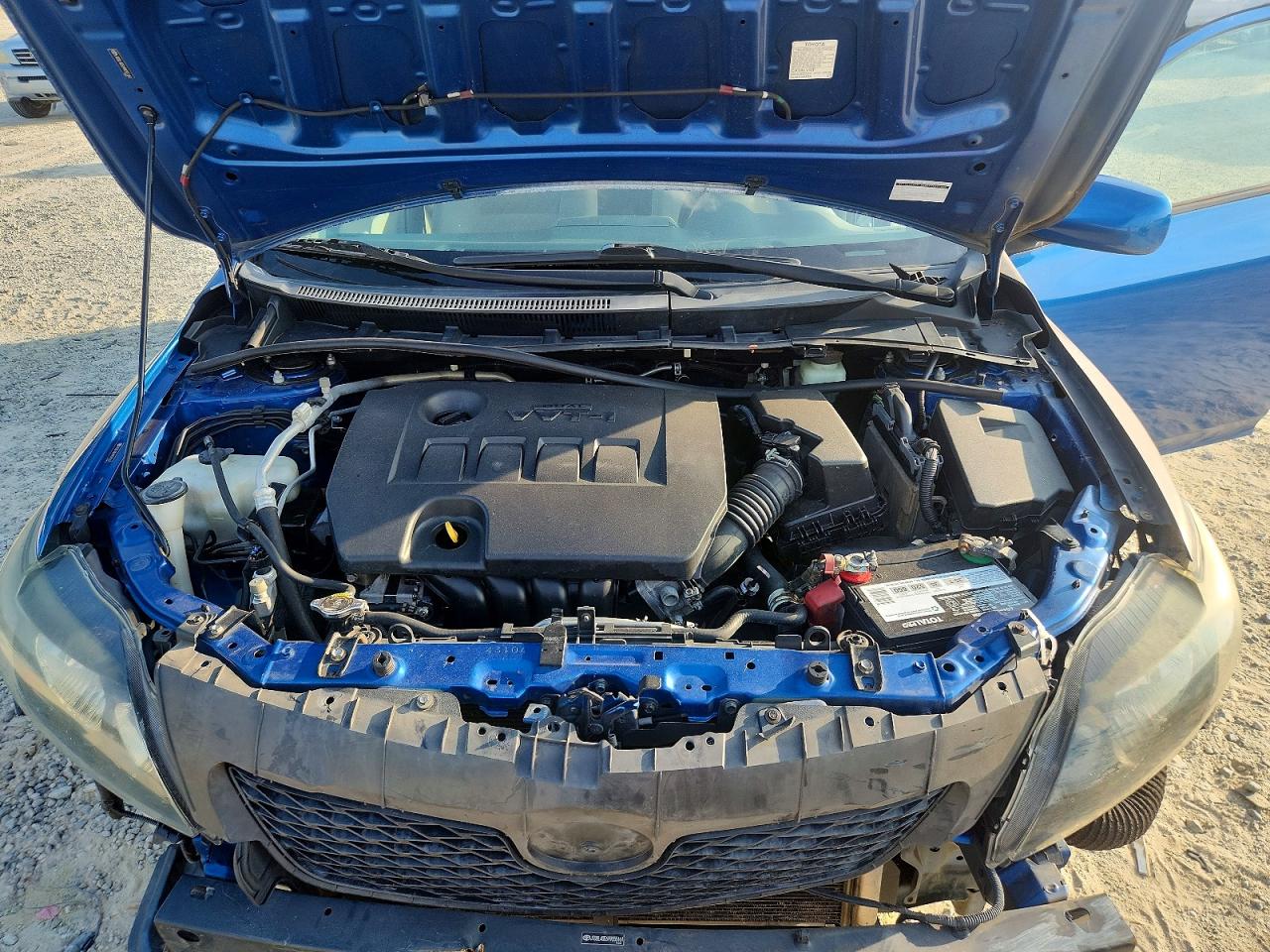 2009 Toyota Corolla Le Синий vin: JTDBL40E699055161