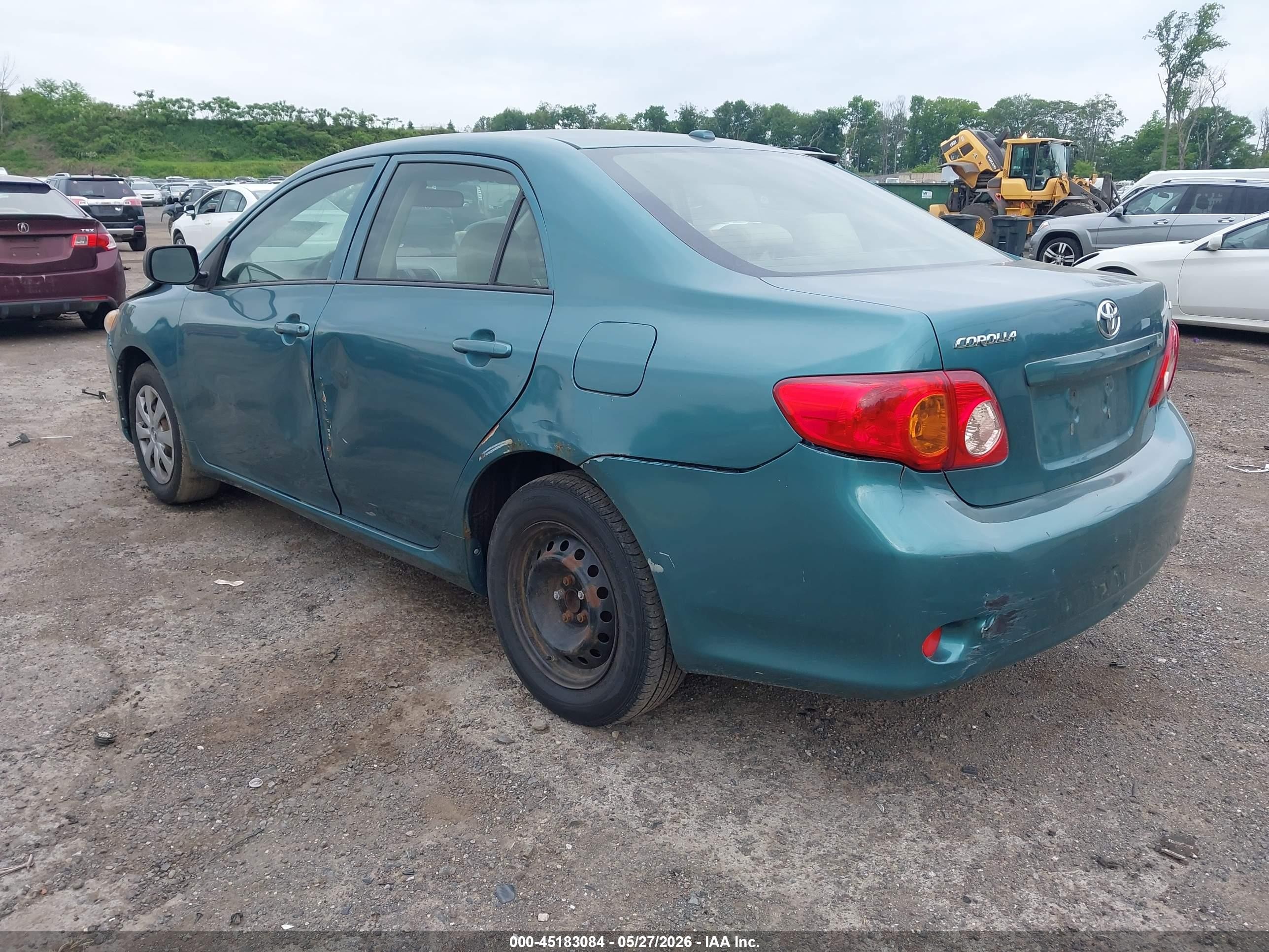 2009 Toyota Corolla Le Green vin: JTDBL40E699077516