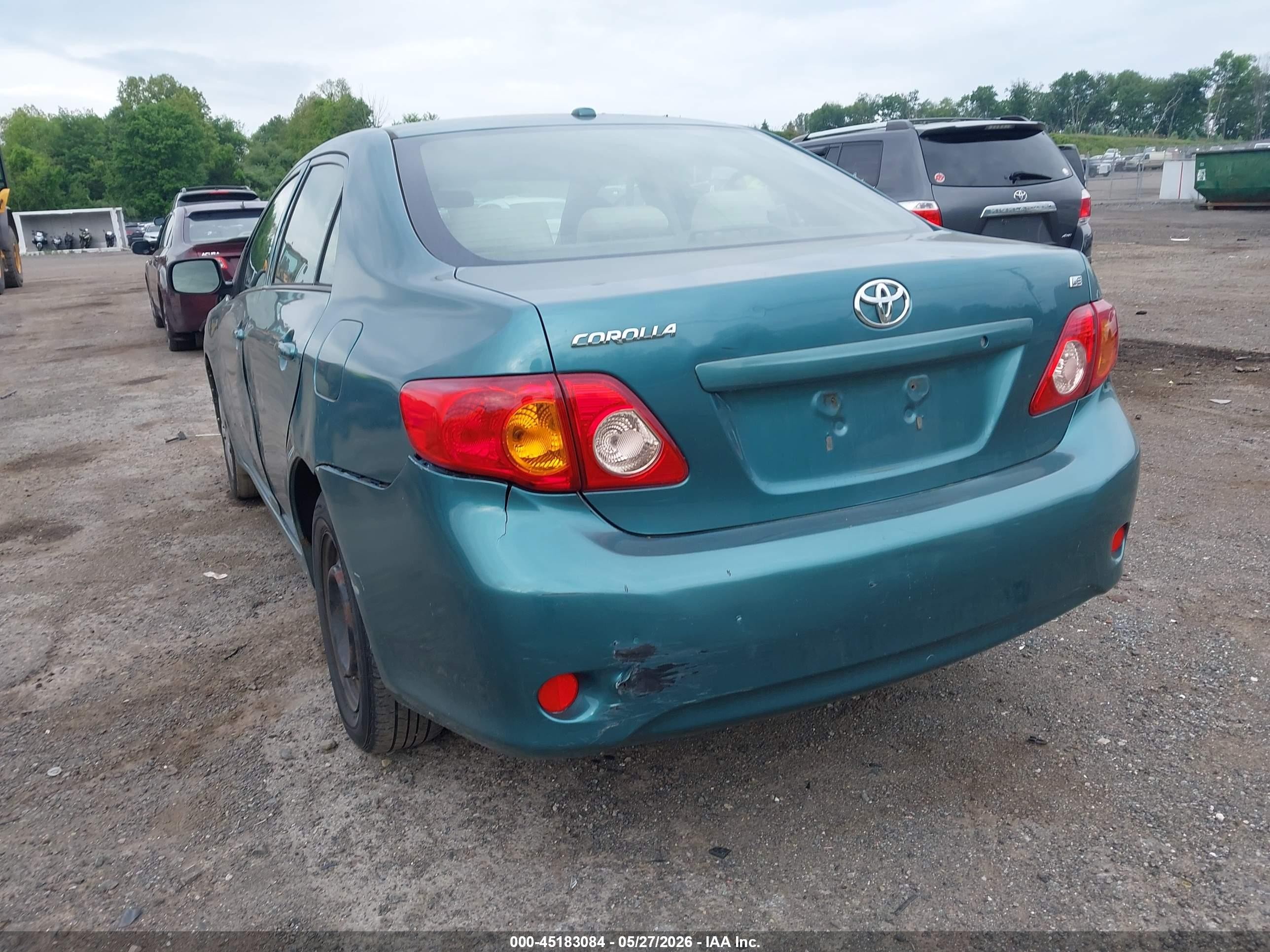 2009 Toyota Corolla Le Green vin: JTDBL40E699077516