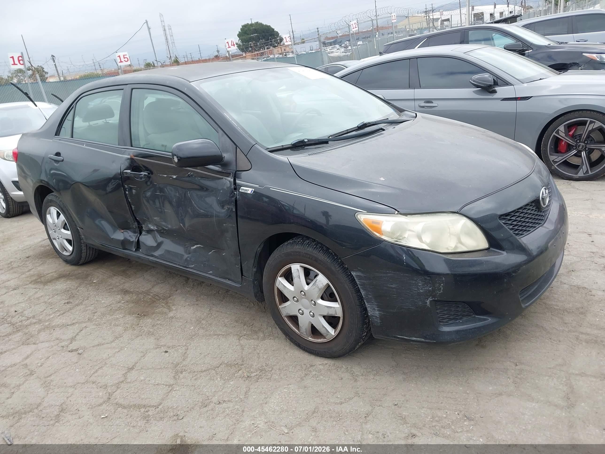 2009 Toyota Corolla Le Black vin: JTDBL40E699085633