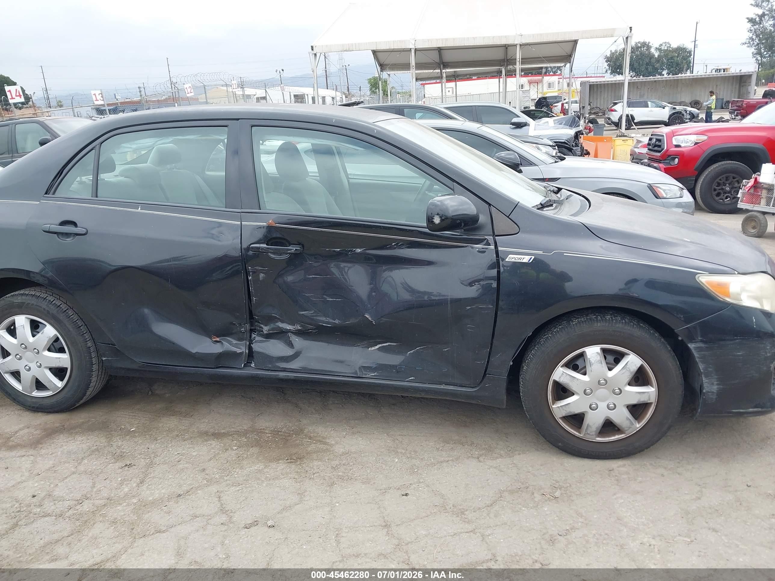 2009 Toyota Corolla Le Black vin: JTDBL40E699085633