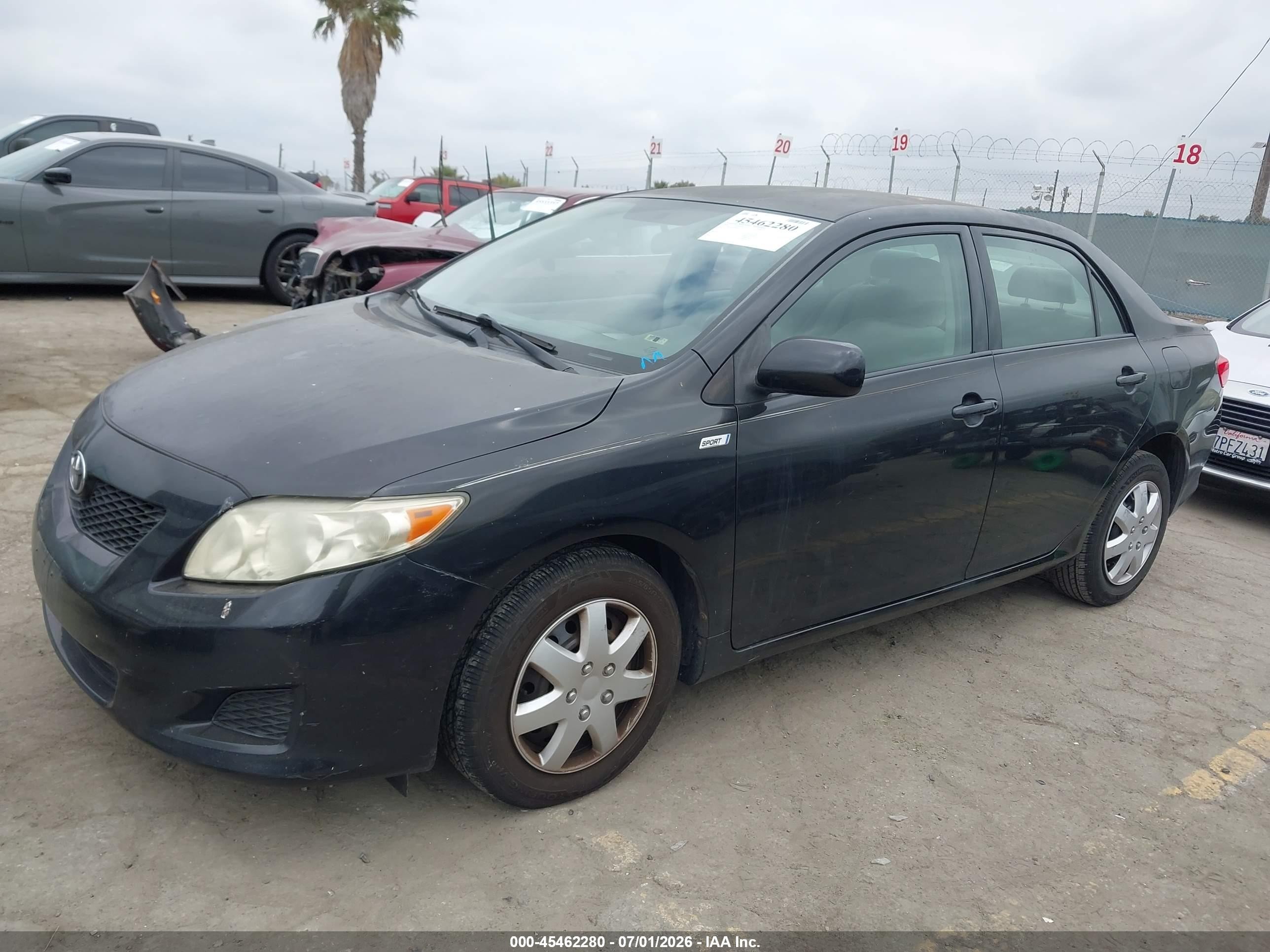 2009 Toyota Corolla Le Black vin: JTDBL40E699085633