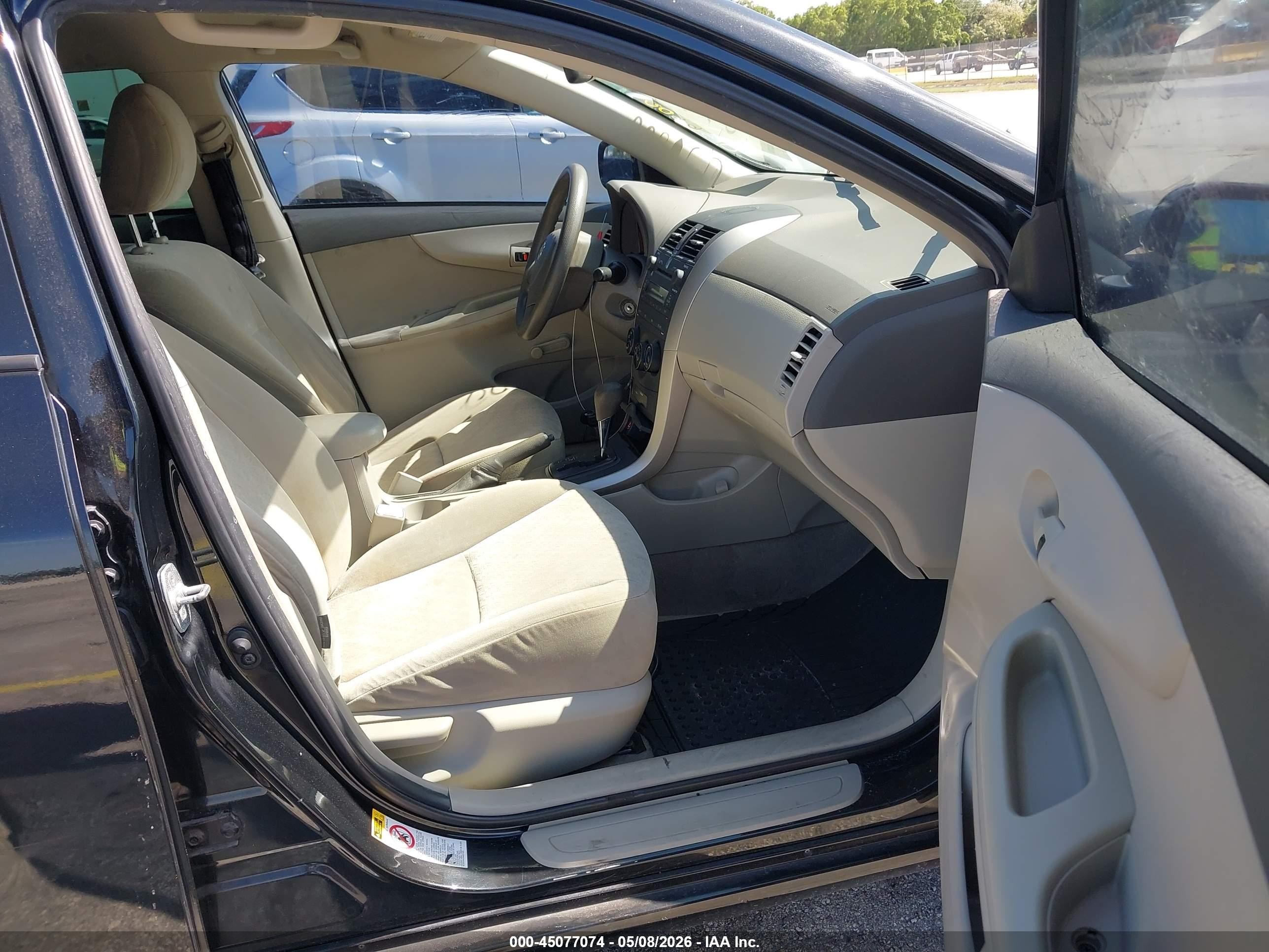 2009 Toyota Corolla   Black vin: JTDBL40E69J004497