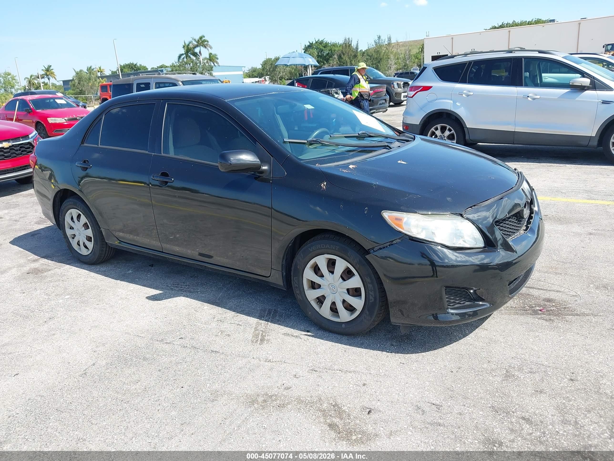 2009 Toyota Corolla   Black vin: JTDBL40E69J004497