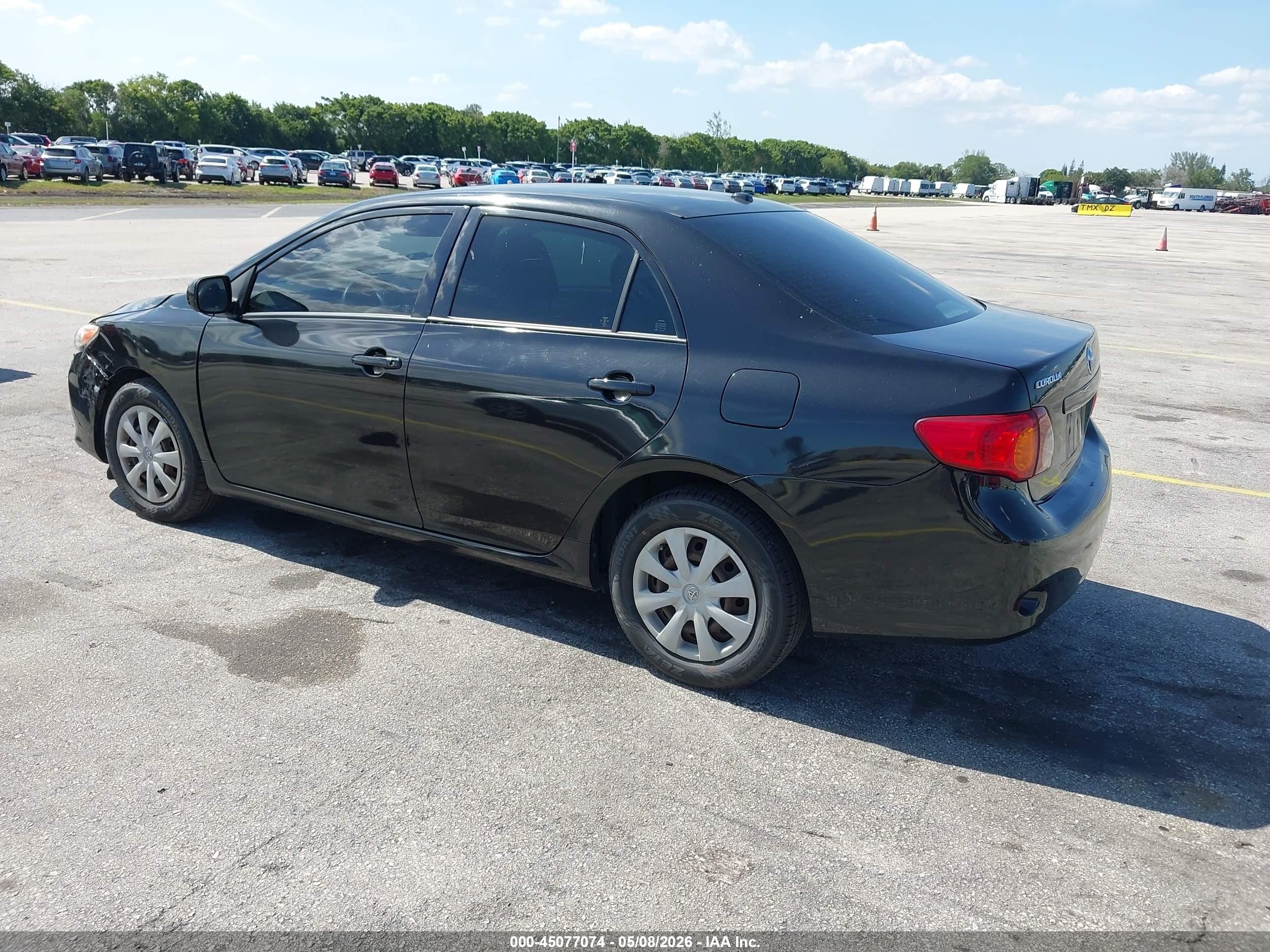 2009 Toyota Corolla   Black vin: JTDBL40E69J004497