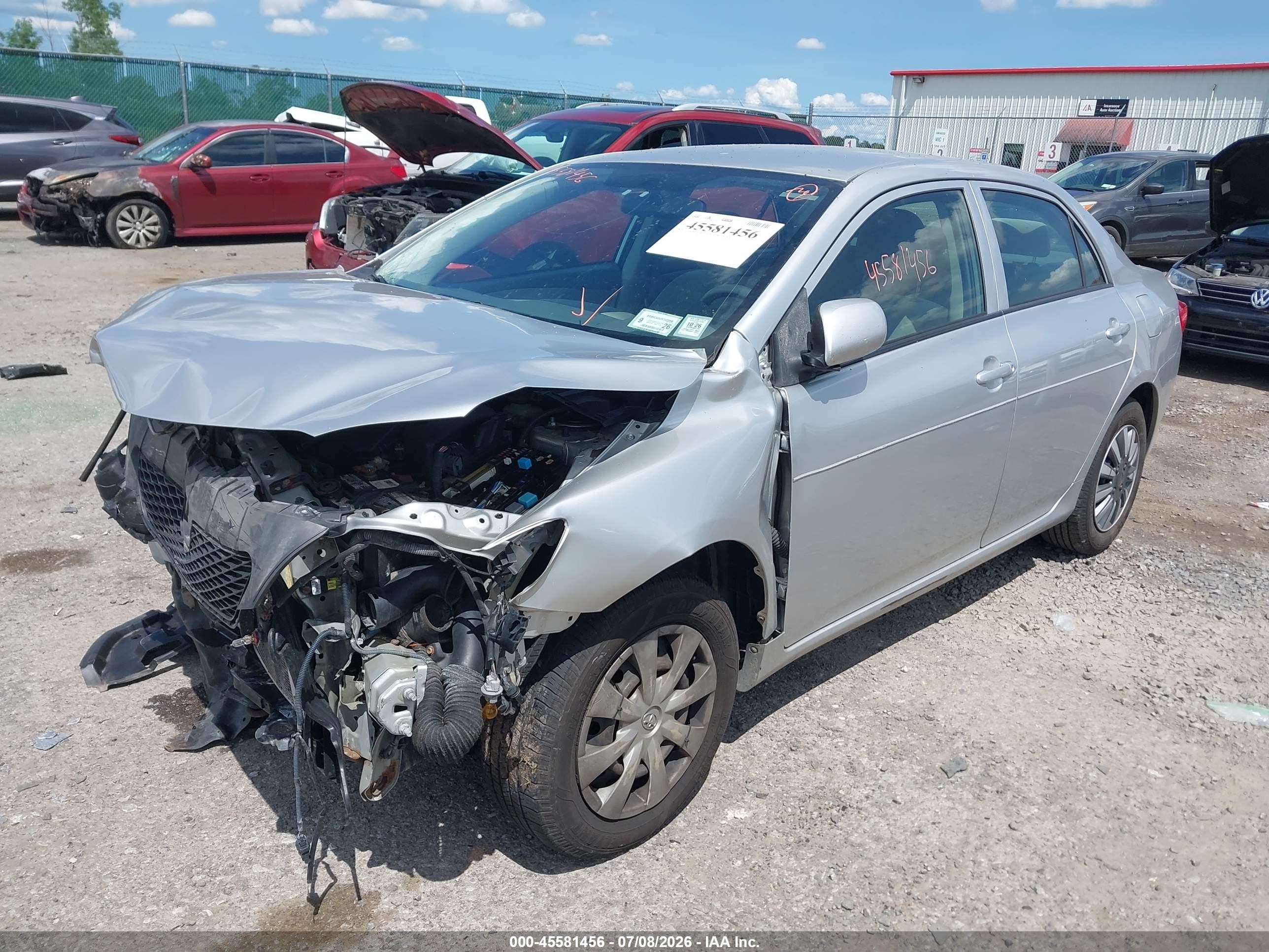 2009 Toyota Corolla Le Silver vin: JTDBL40E69J011708