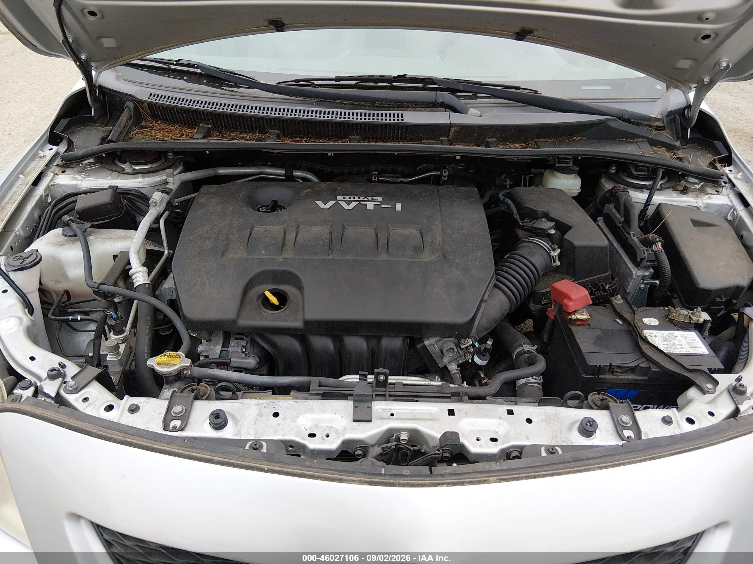 2009 Toyota Corolla Le Silver vin: JTDBL40E69J022014