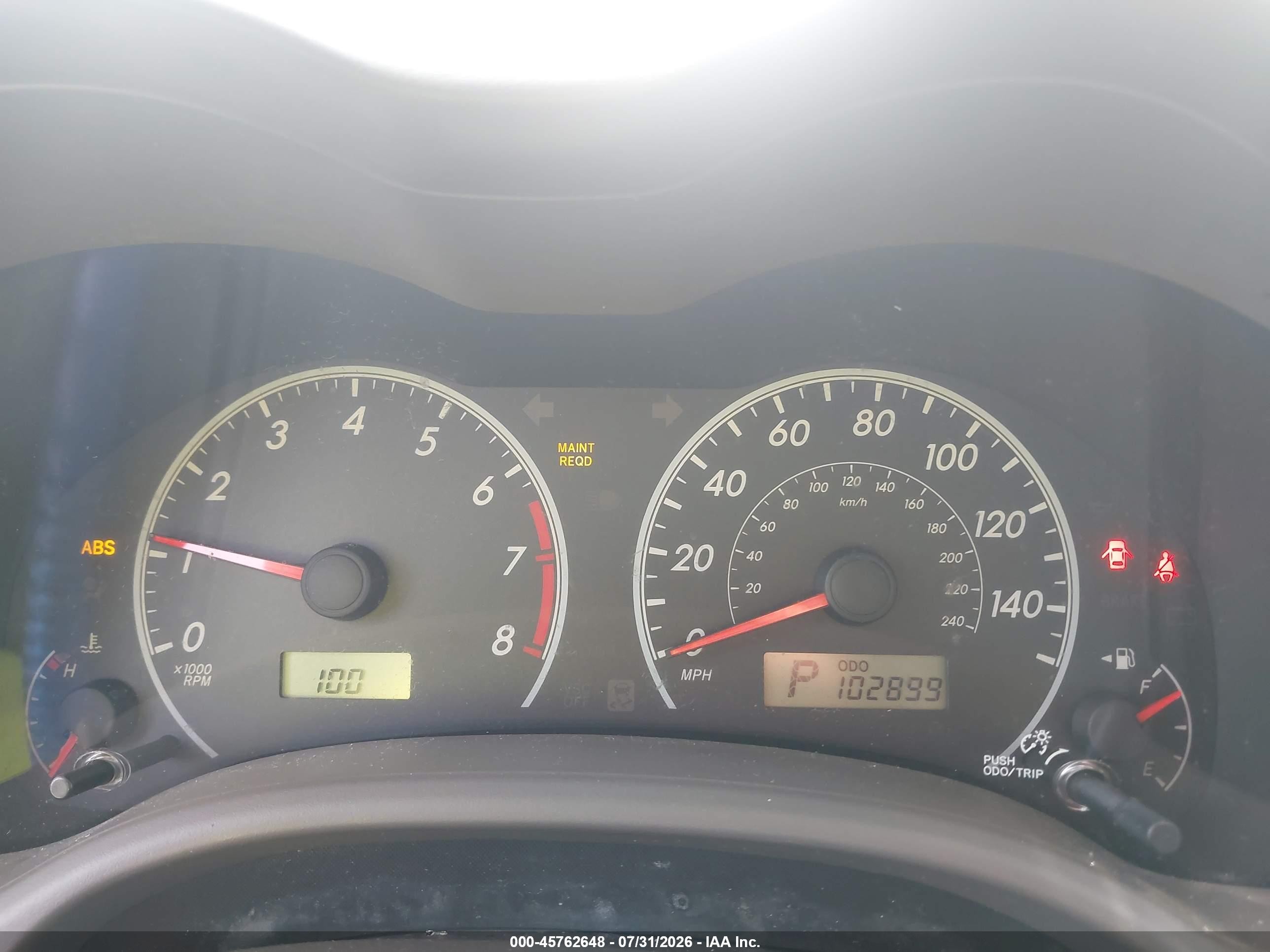2009 Toyota Corolla Le Red vin: JTDBL40E69J039783