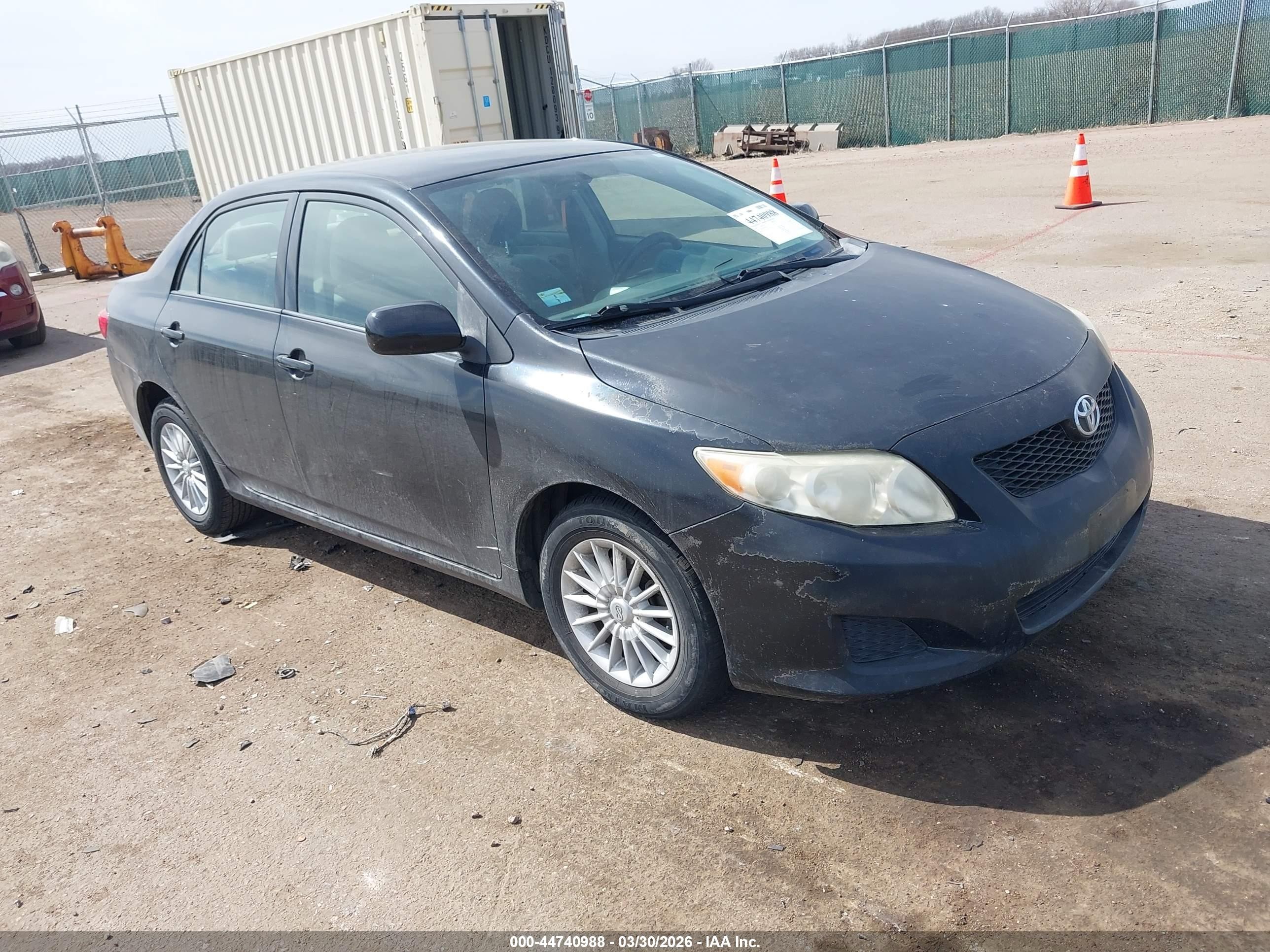 2009 Toyota Corolla Le Black vin: JTDBL40E69J042487