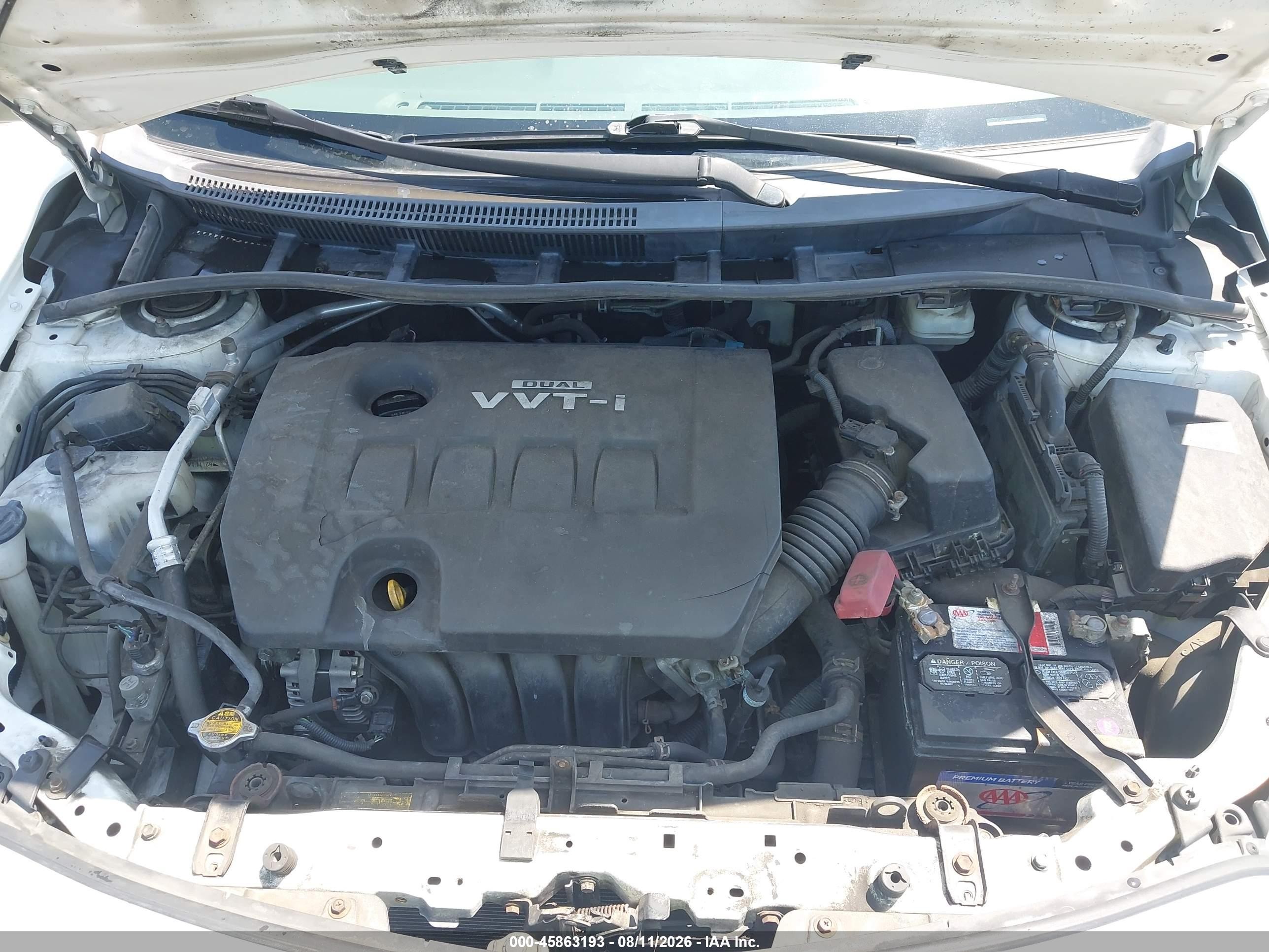 2009 Toyota Corolla Le Белый vin: JTDBL40E799071997