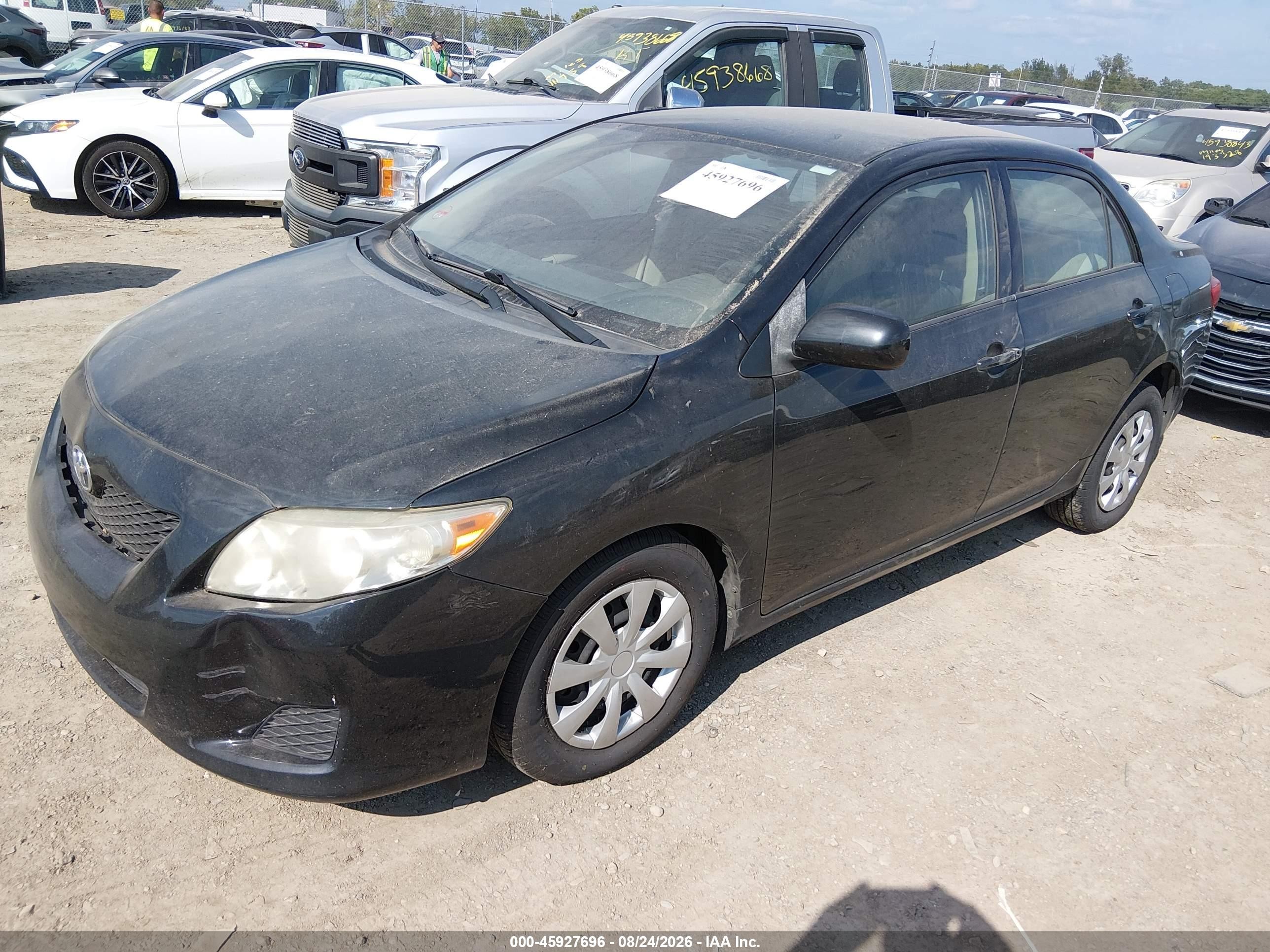 2009 Toyota Corolla Le Черный vin: JTDBL40E79J016187