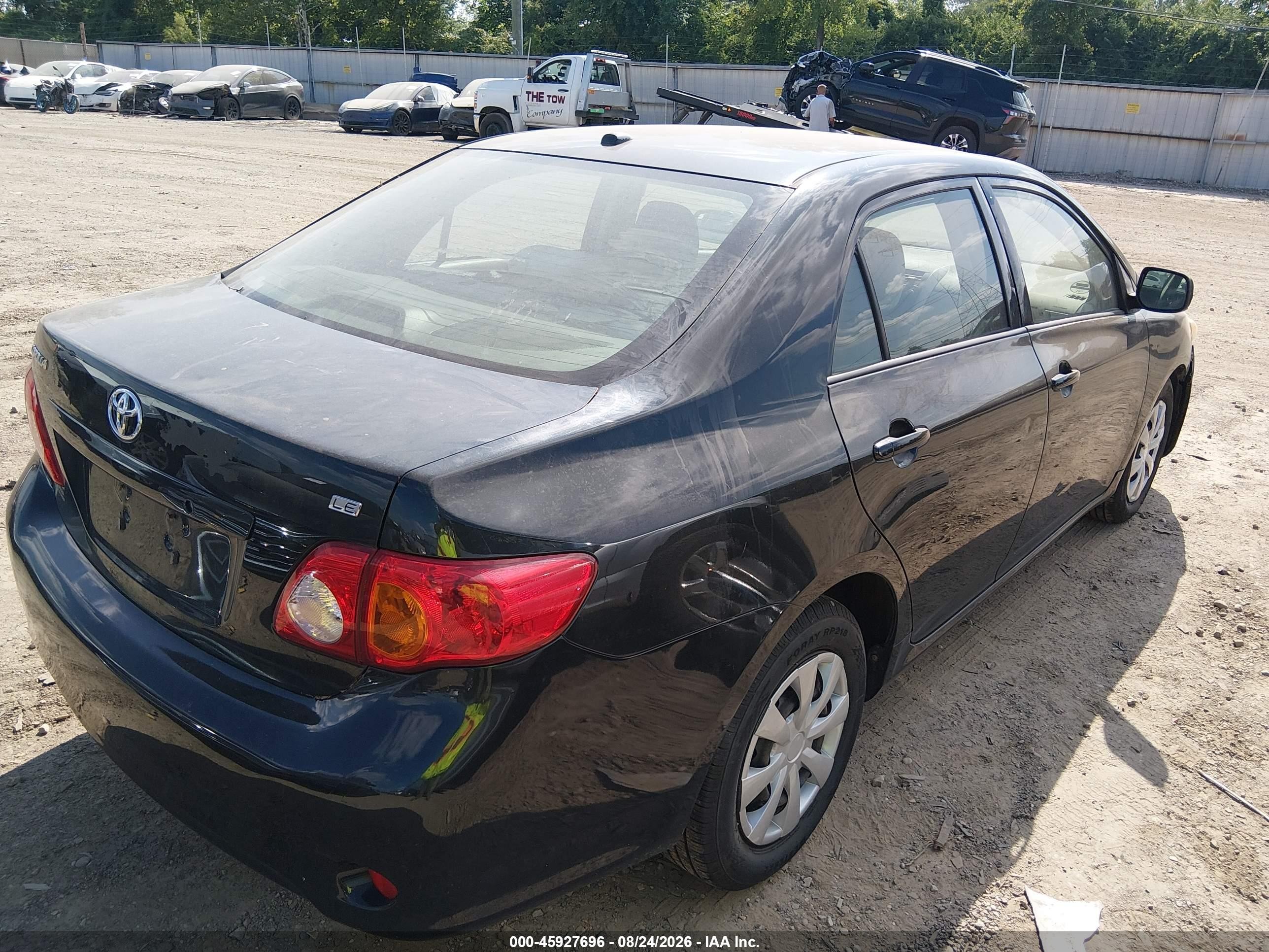 2009 Toyota Corolla Le Черный vin: JTDBL40E79J016187