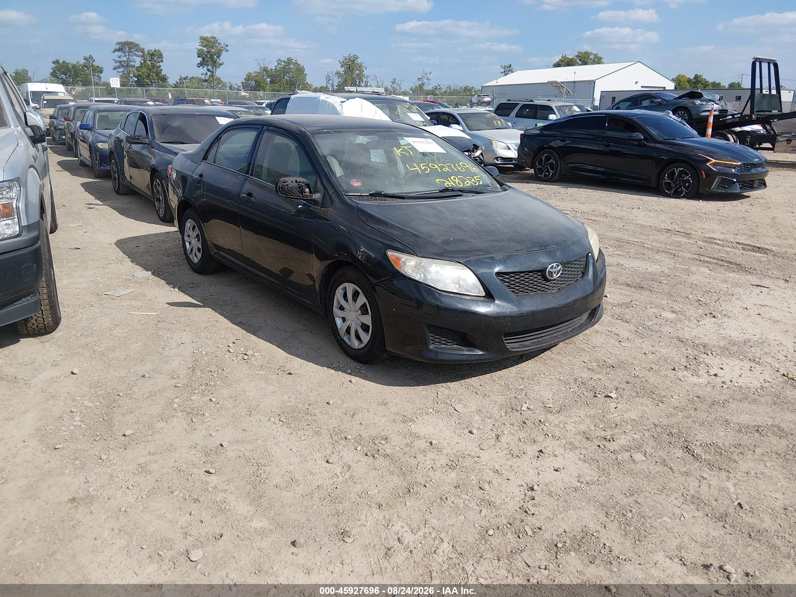 2009 Toyota Corolla Le Черный vin: JTDBL40E79J016187