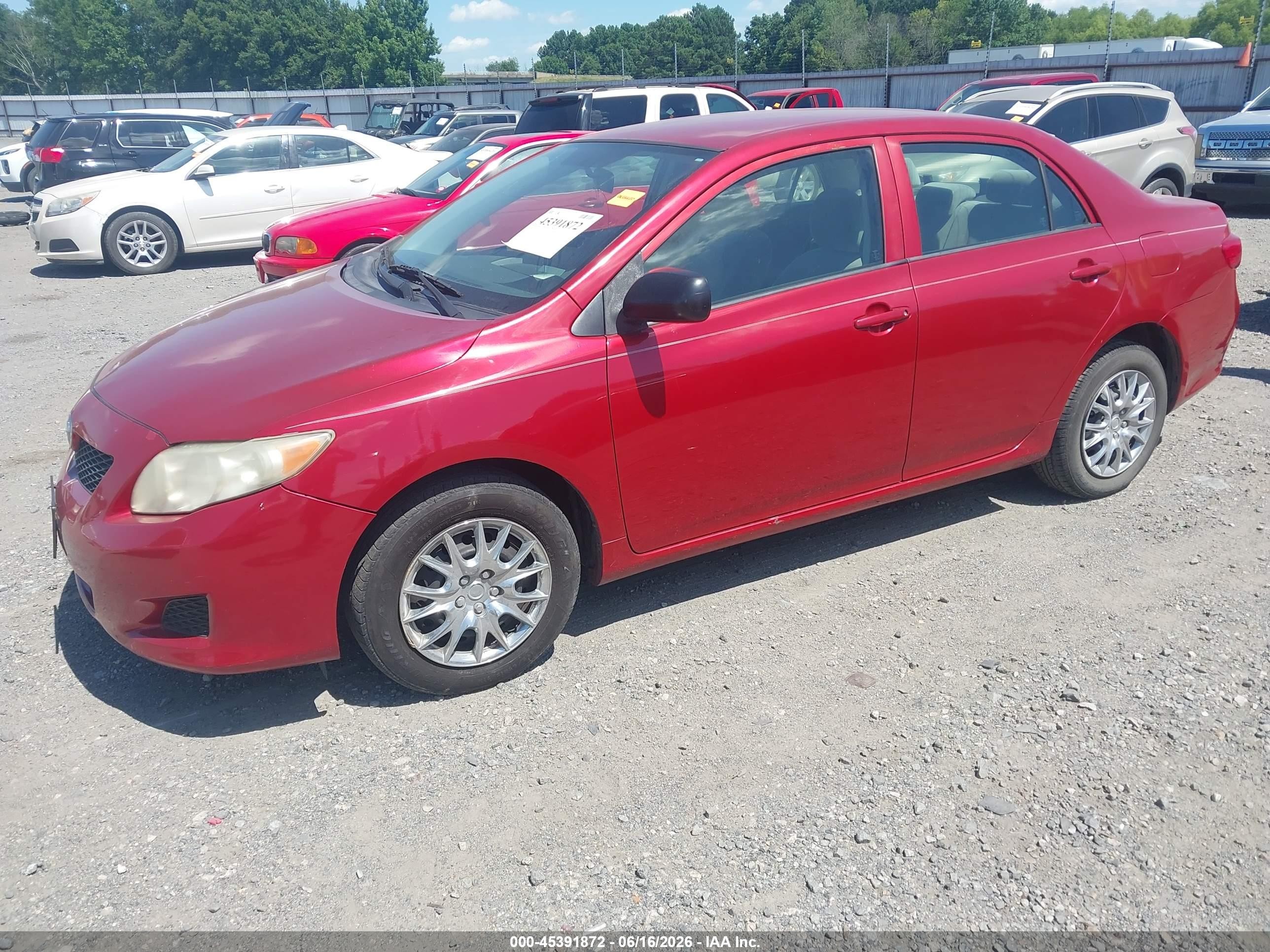 2009 Toyota Corolla   Red vin: JTDBL40E79J021583