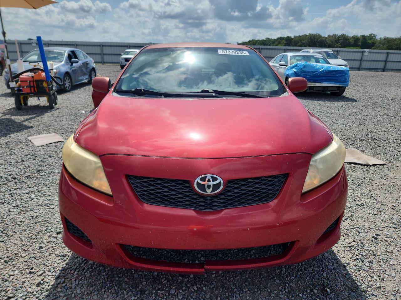 2009 Toyota Corolla Le Red vin: JTDBL40E79J032244