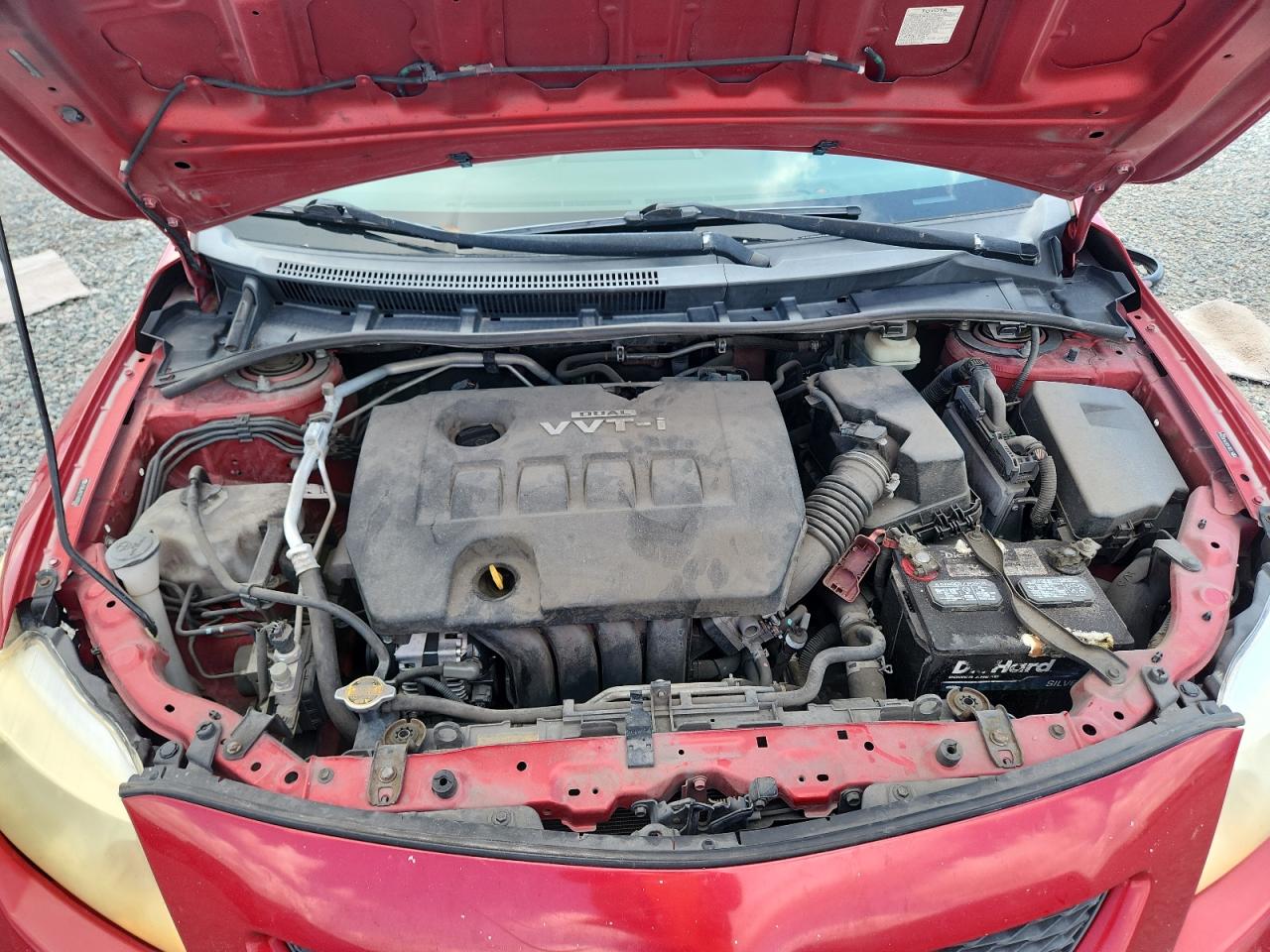 2009 Toyota Corolla Le Red vin: JTDBL40E79J032244