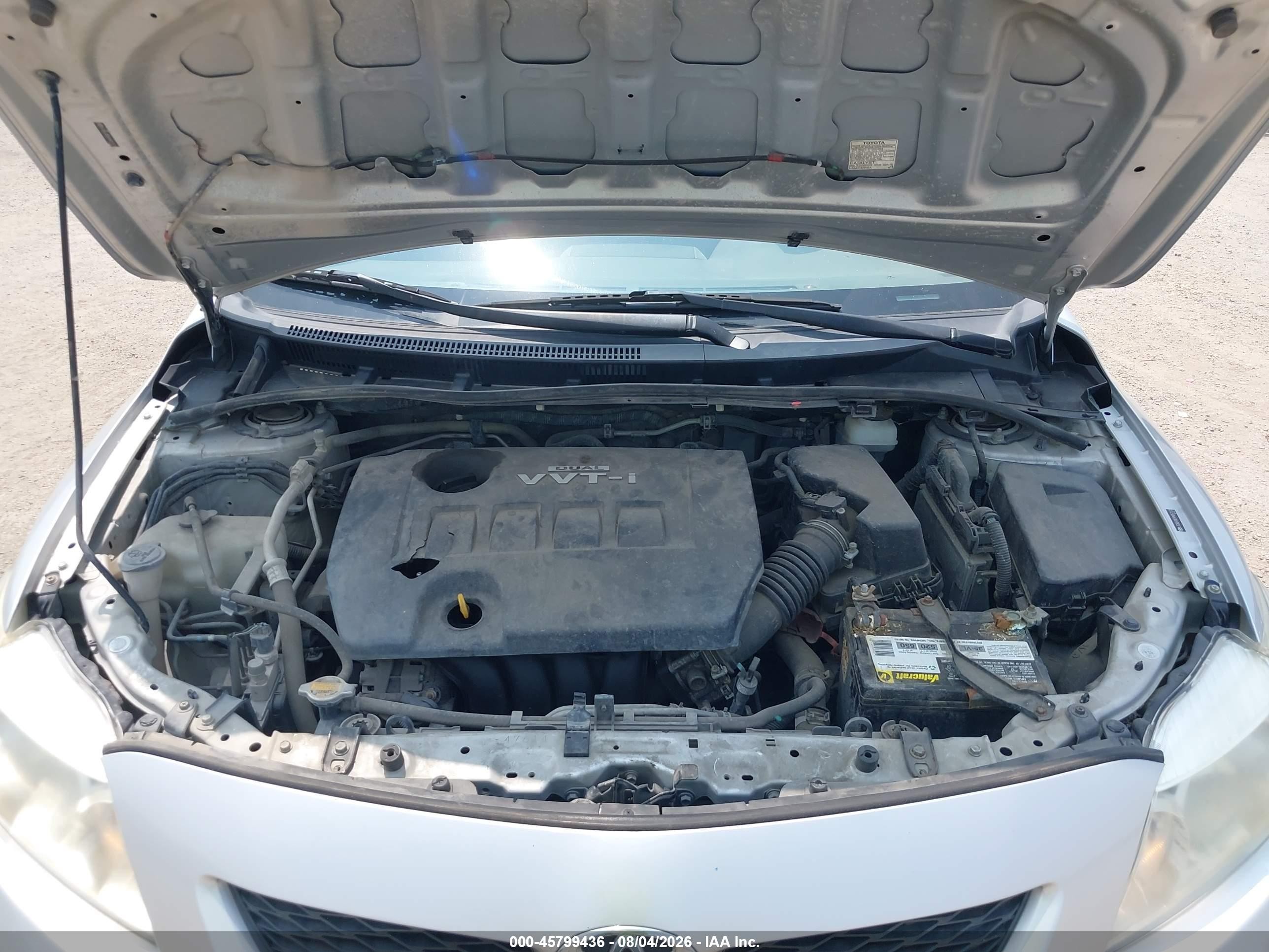 2009 Toyota Corolla Le Серебряный vin: JTDBL40E899057123